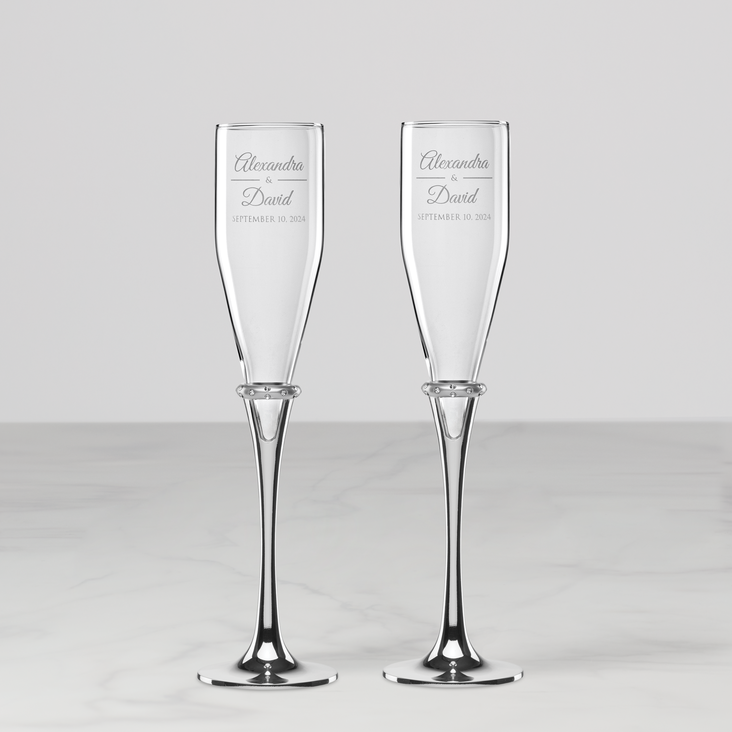 Lenox Westmore Personalized Devotion Toasting Flute, Set of 2