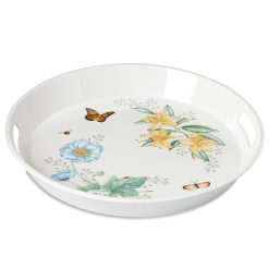 Alternative view of Lenox Westmore Butterfly Meadow Melamine Round Tray