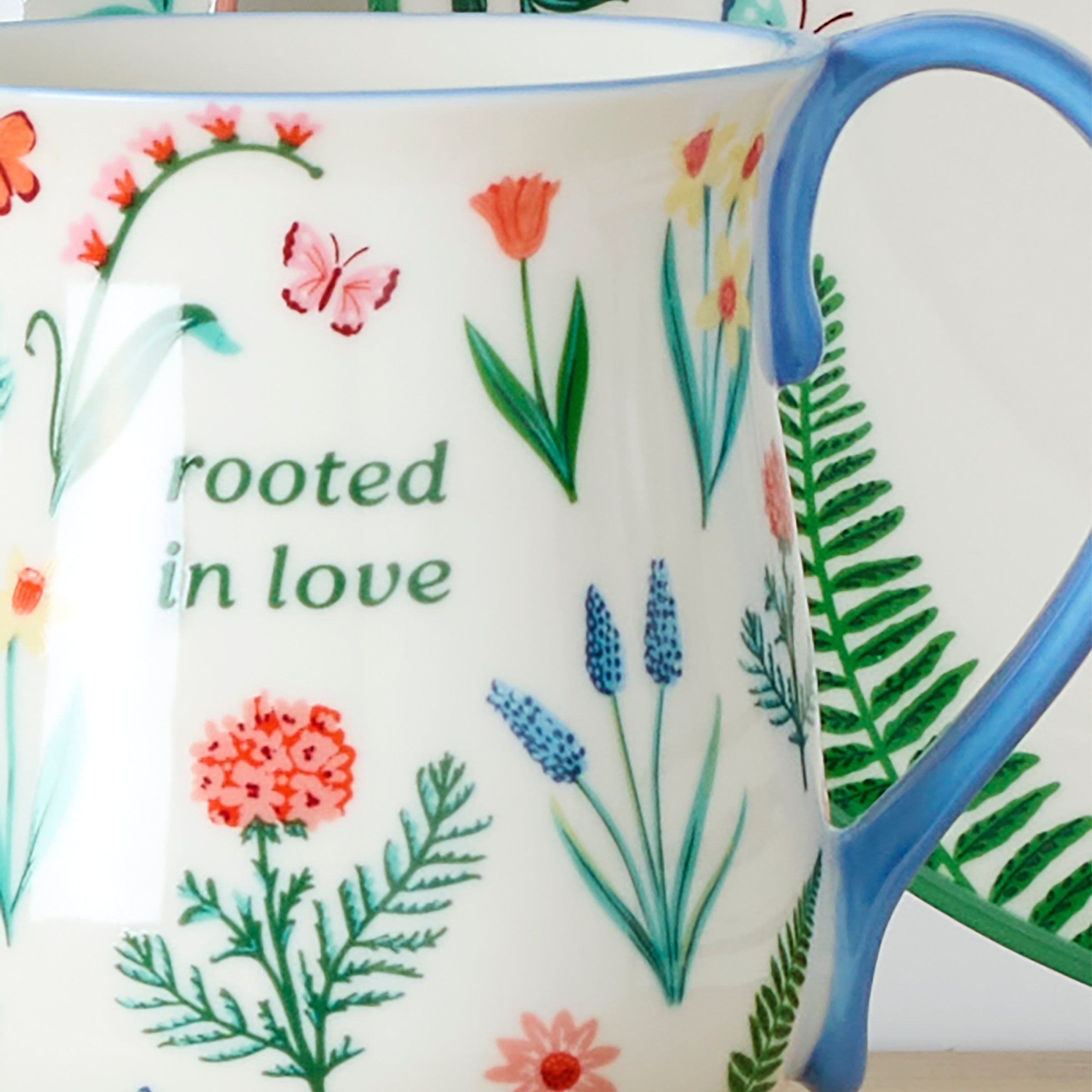 Lenox Westmore First Blooms Blue Mugs, Set of 2 - Image 4