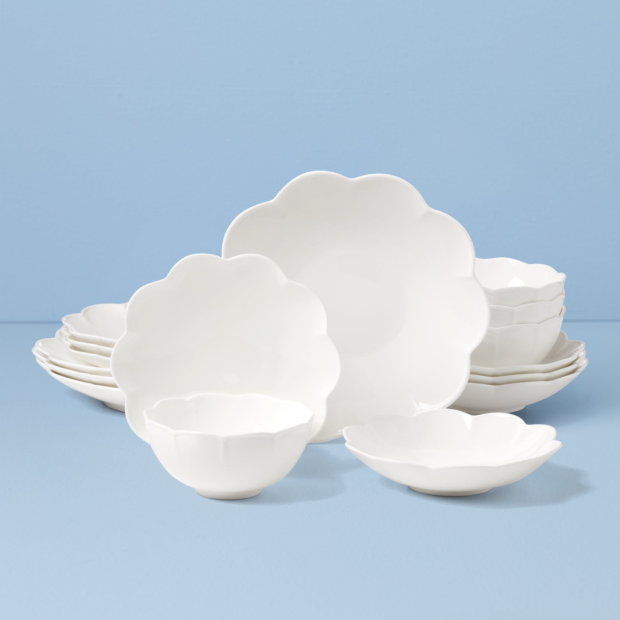 Lenox Westmore Studio 1414 Scallop 16-Piece Dinnerware Set