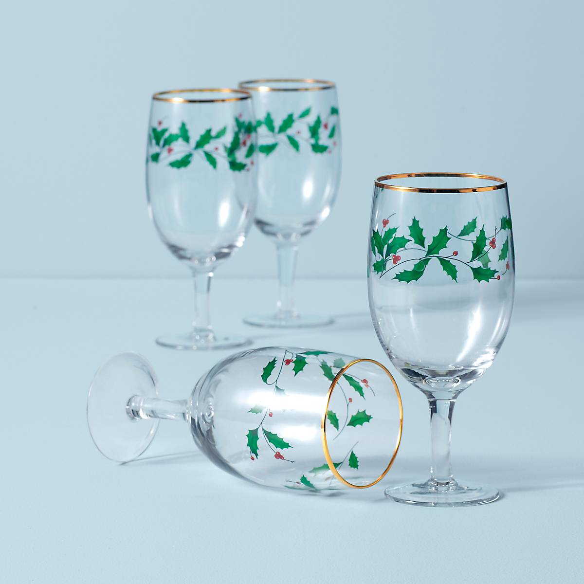 Lenox Westmore Holiday Iced Beverage Glasses, Set of 4