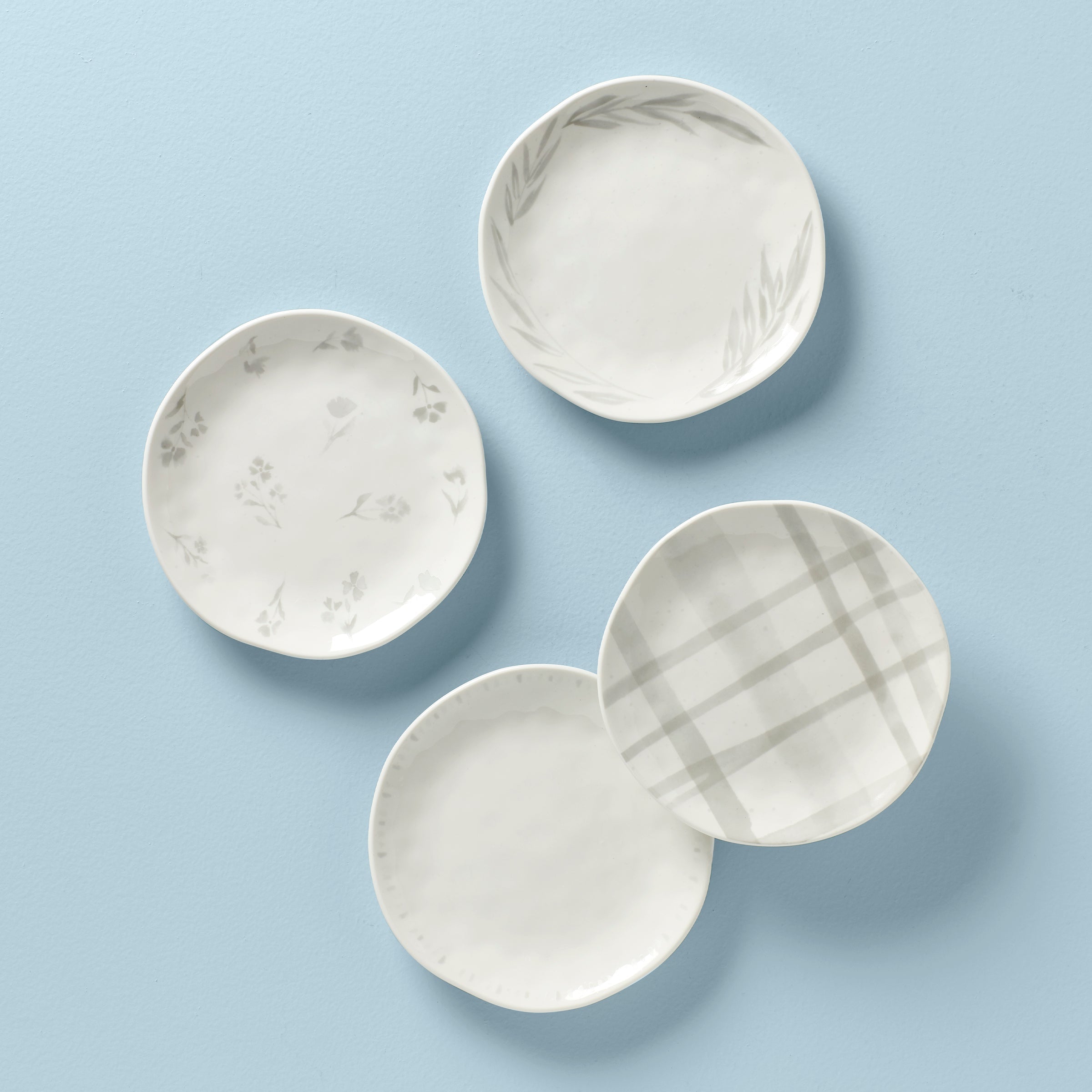 Lenox Westmore Oyster Bay Assorted Tidbit Plates - Set of 4