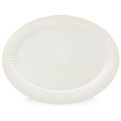Alternative view of Lenox Westmore French Perle Groove White Platter