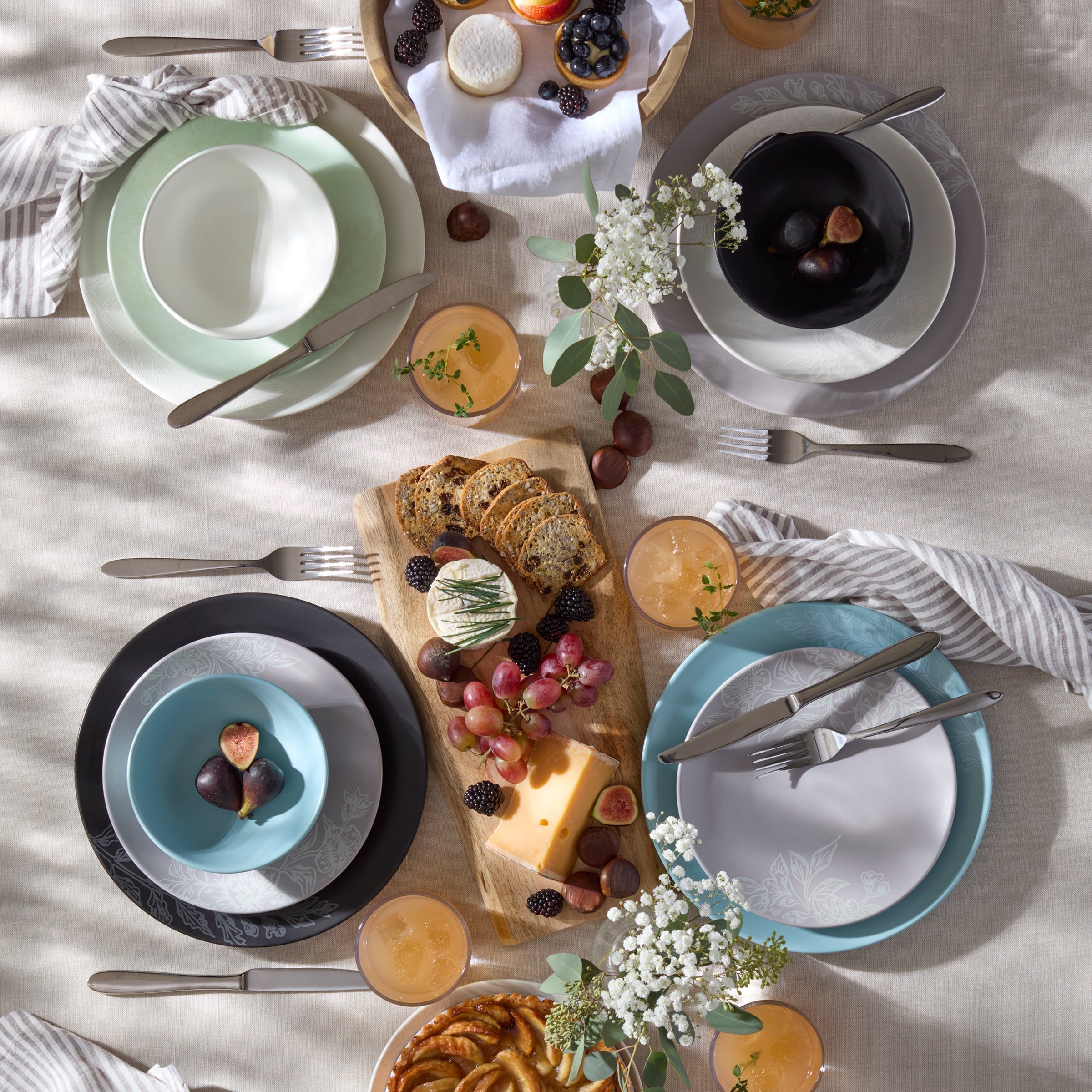 Lenox Westmore Roseto White 12-Piece Dinnerware Set - Image 7