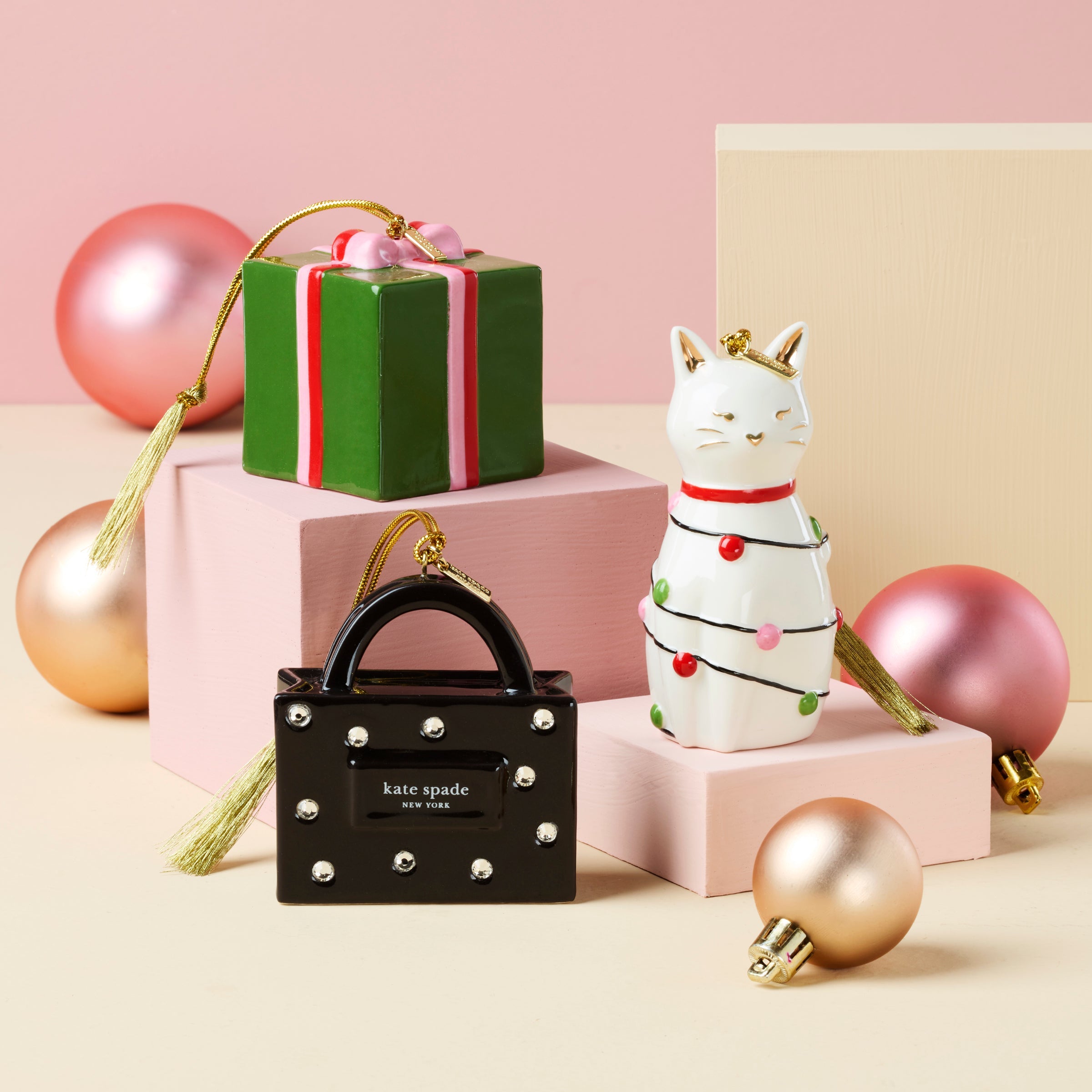Lenox Westmore Be Jolly Shopping Bag Ornament - Image 3