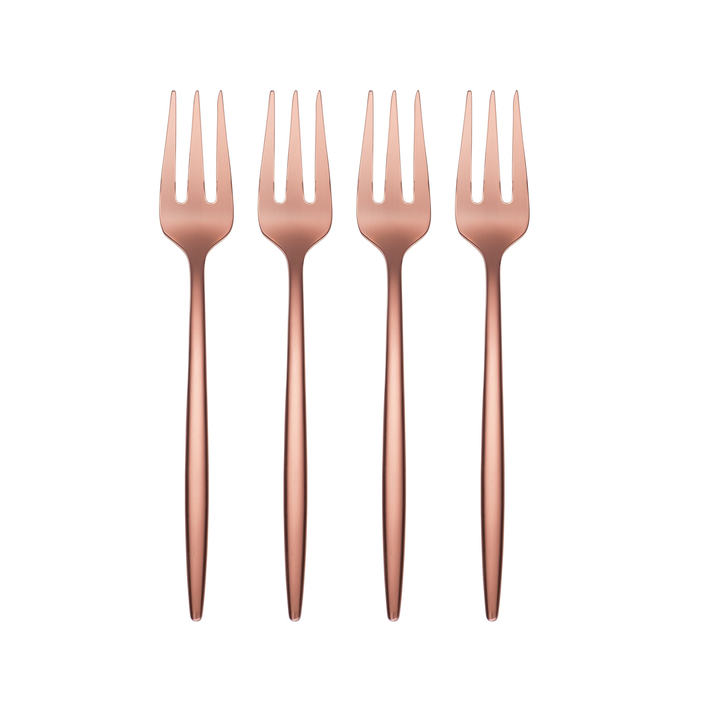 Lenox Westmore Gaze Copper Mirror Cocktail Forks, Set of 4