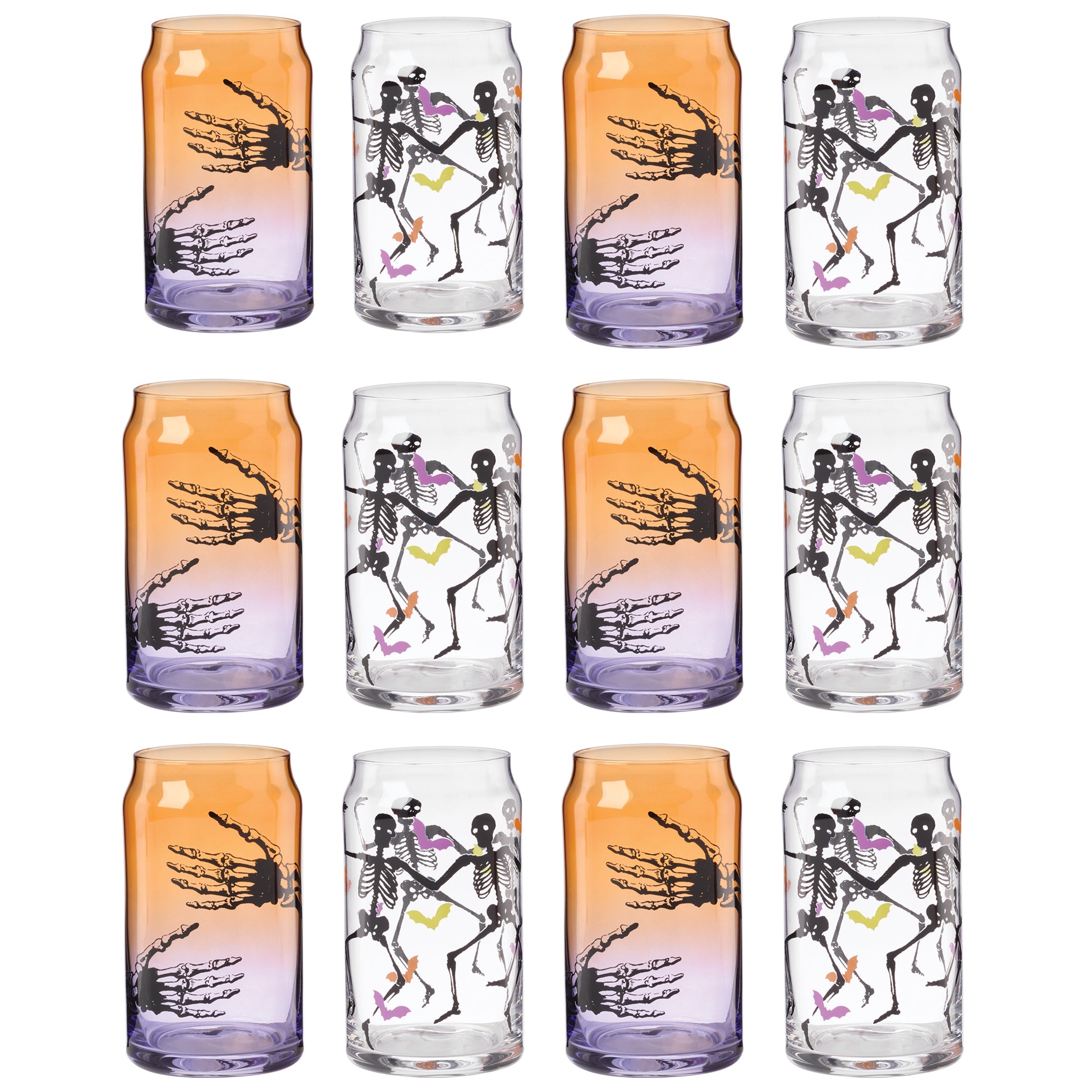 Lenox Westmore Halloween Can Cooler Glasses, Set of 12