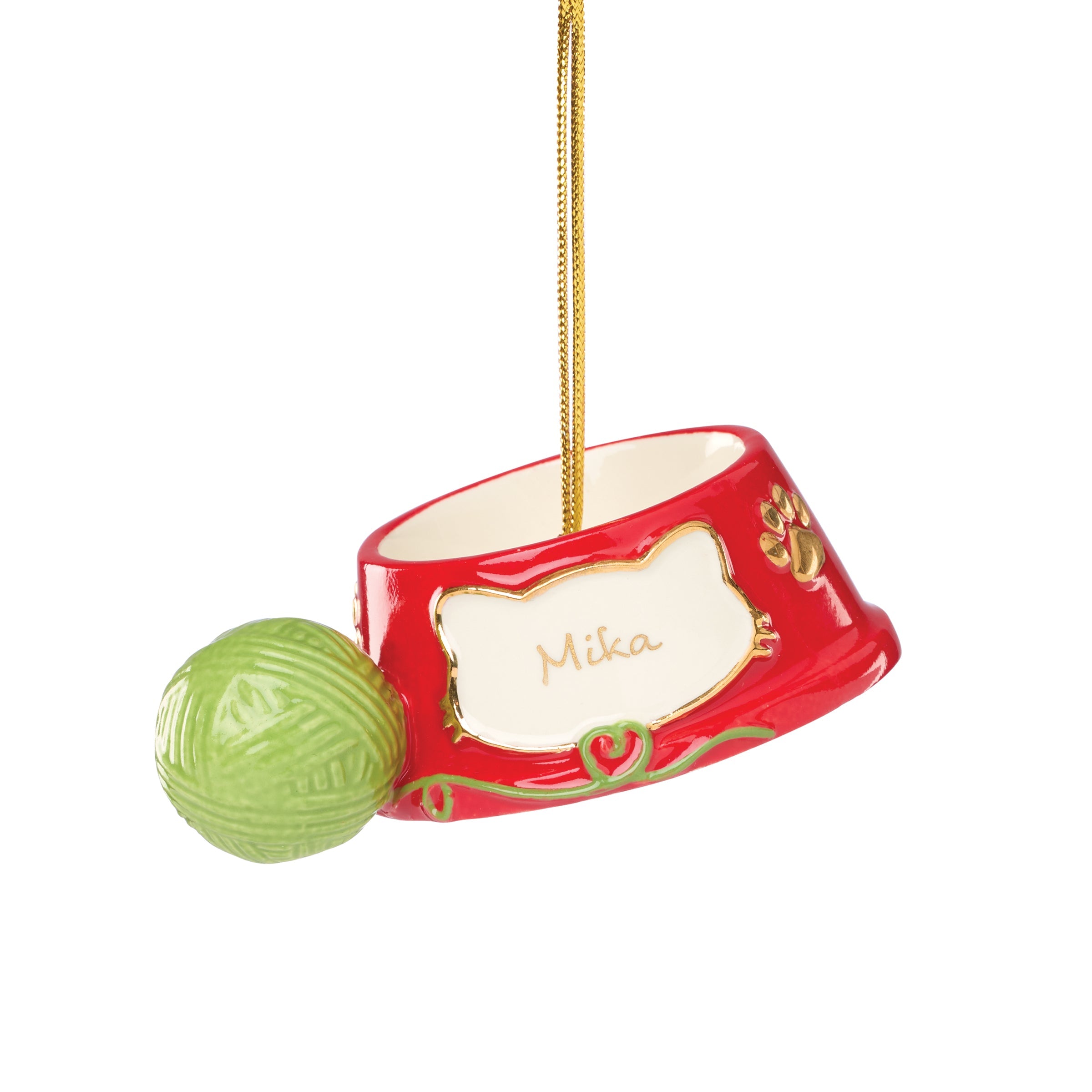 Lenox Westmore Personalized Cat Bowl Ornament - Image 3