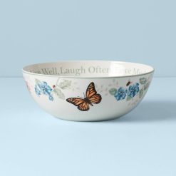 Alternative view of Lenox Westmore Butterfly Meadow Large Sentiment Serving Bowl