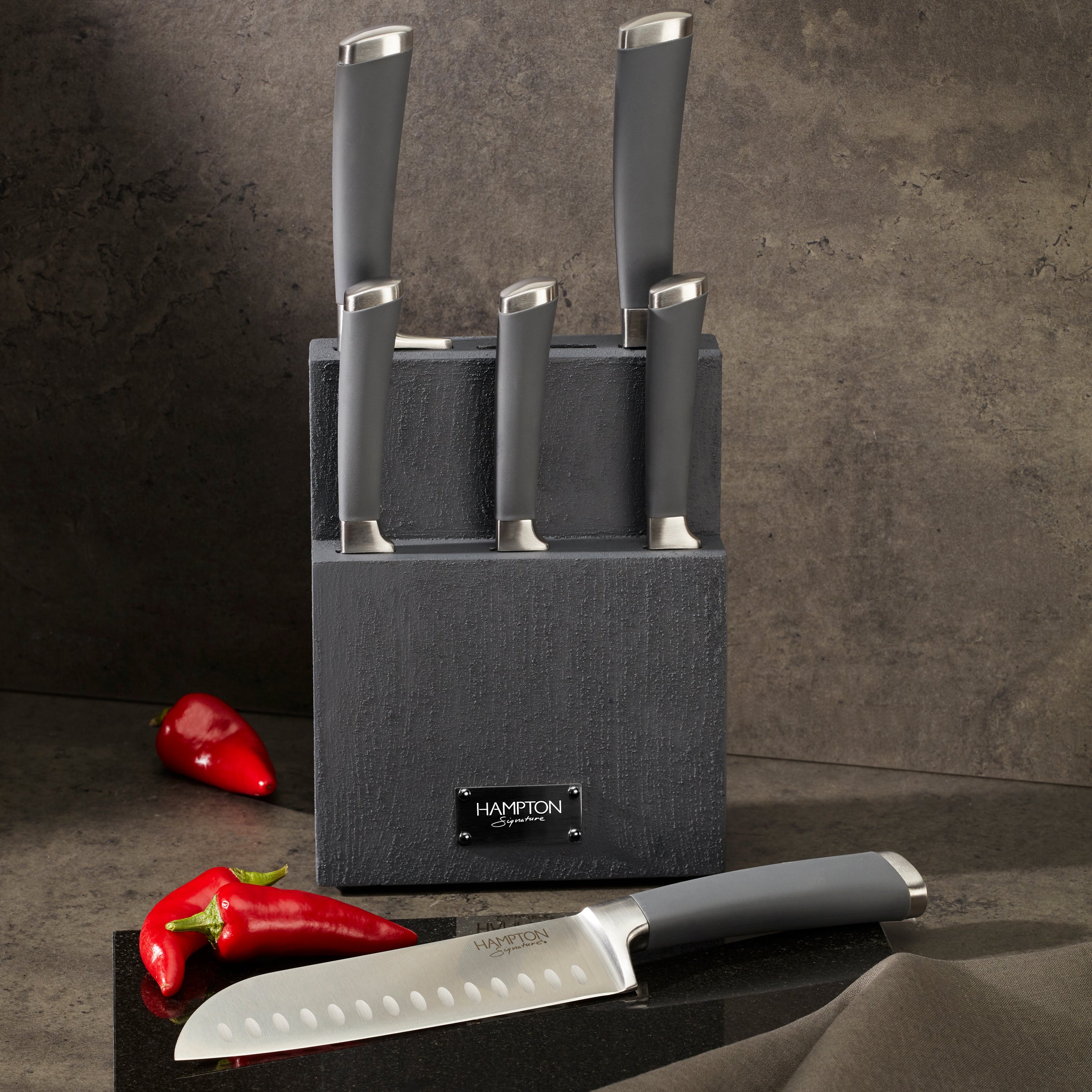 Lenox Westmore Beton 7-Piece Cutlery Block Set - Image 3