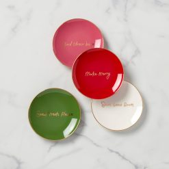 Lenox Westmore Be Jolly Color Tidbit Plates - Set of 4
