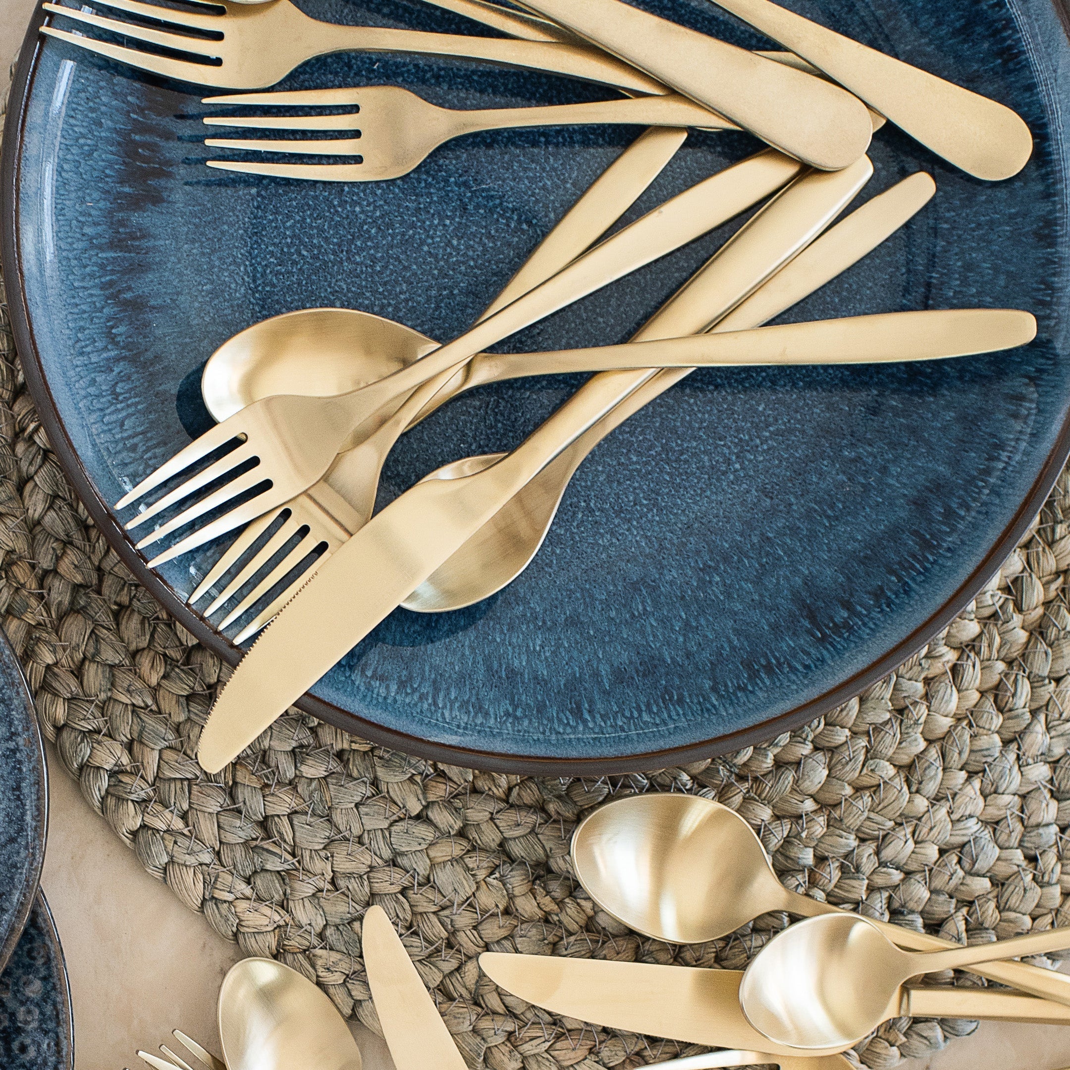 Lenox Westmore Averie Champagne Satin 20-Piece Flatware Set - Image 5