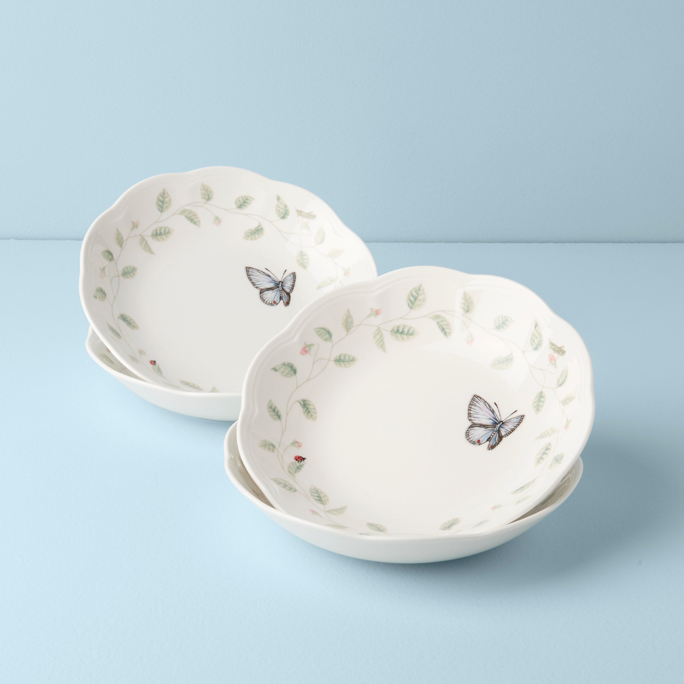 Lenox Westmore Butterfly Meadow Pasta Bowls, Set of 4