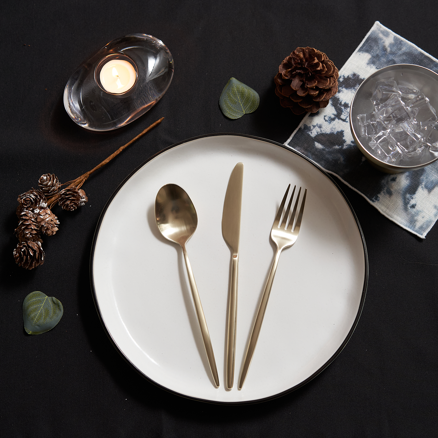 Lenox Westmore Gaze Champagne Satin 20-Piece Flatware Set - Image 9