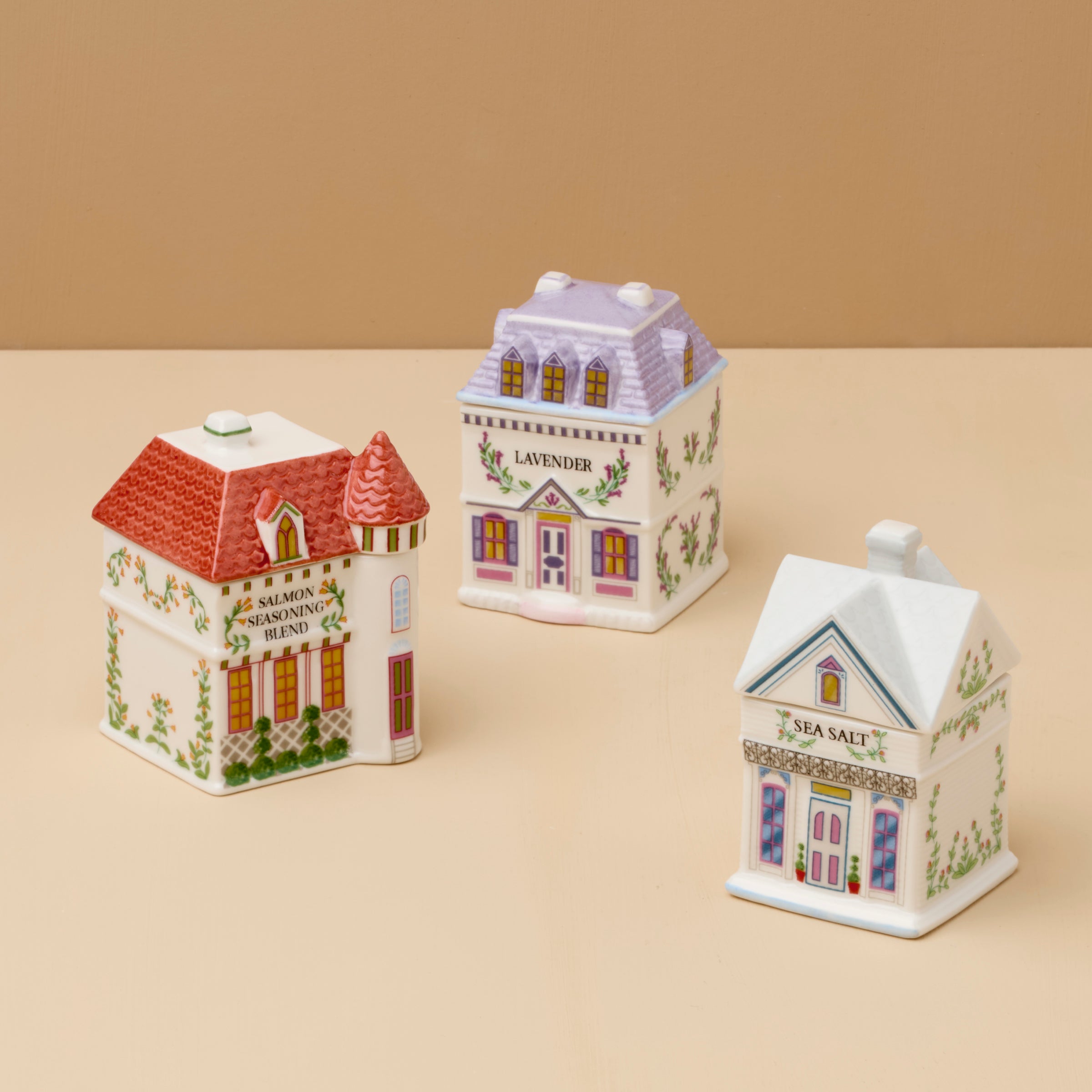 Lenox Westmore Lenox Spice Village 3-Piece West Coast Spice Jars Set