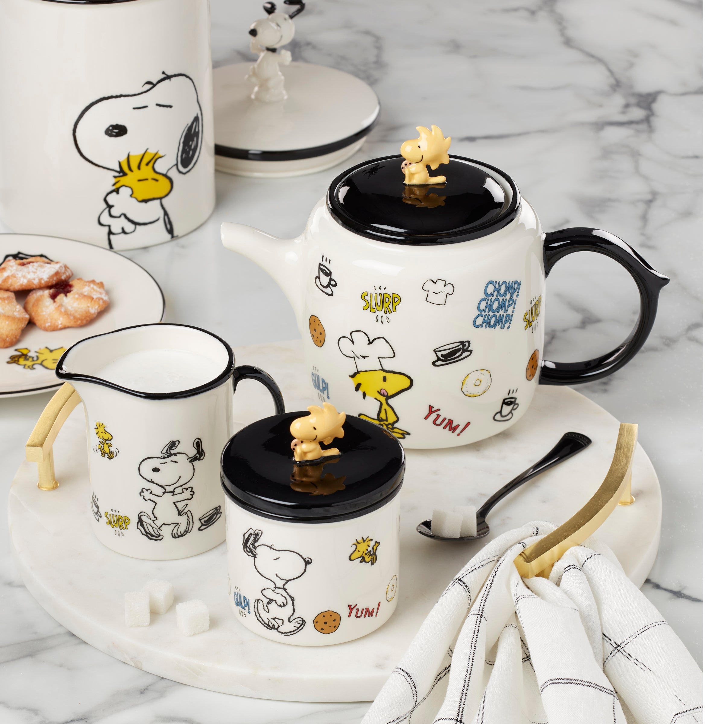Lenox Westmore Chef Snoopy Sugar & Creamer 2-Piece Set - Image 3