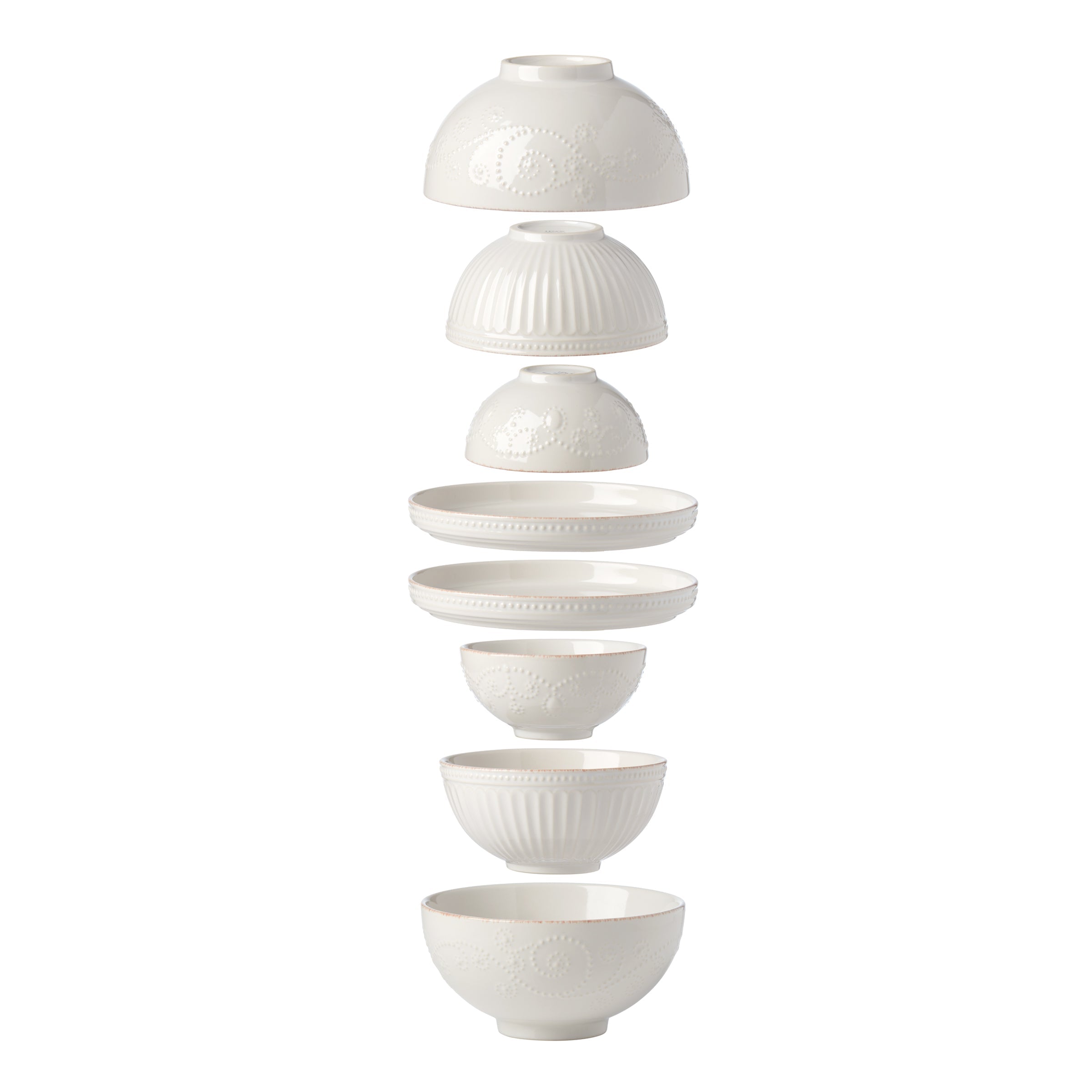 Lenox Westmore French Perle Luna 8-Piece Nesting Dinnerware Set - Image 2
