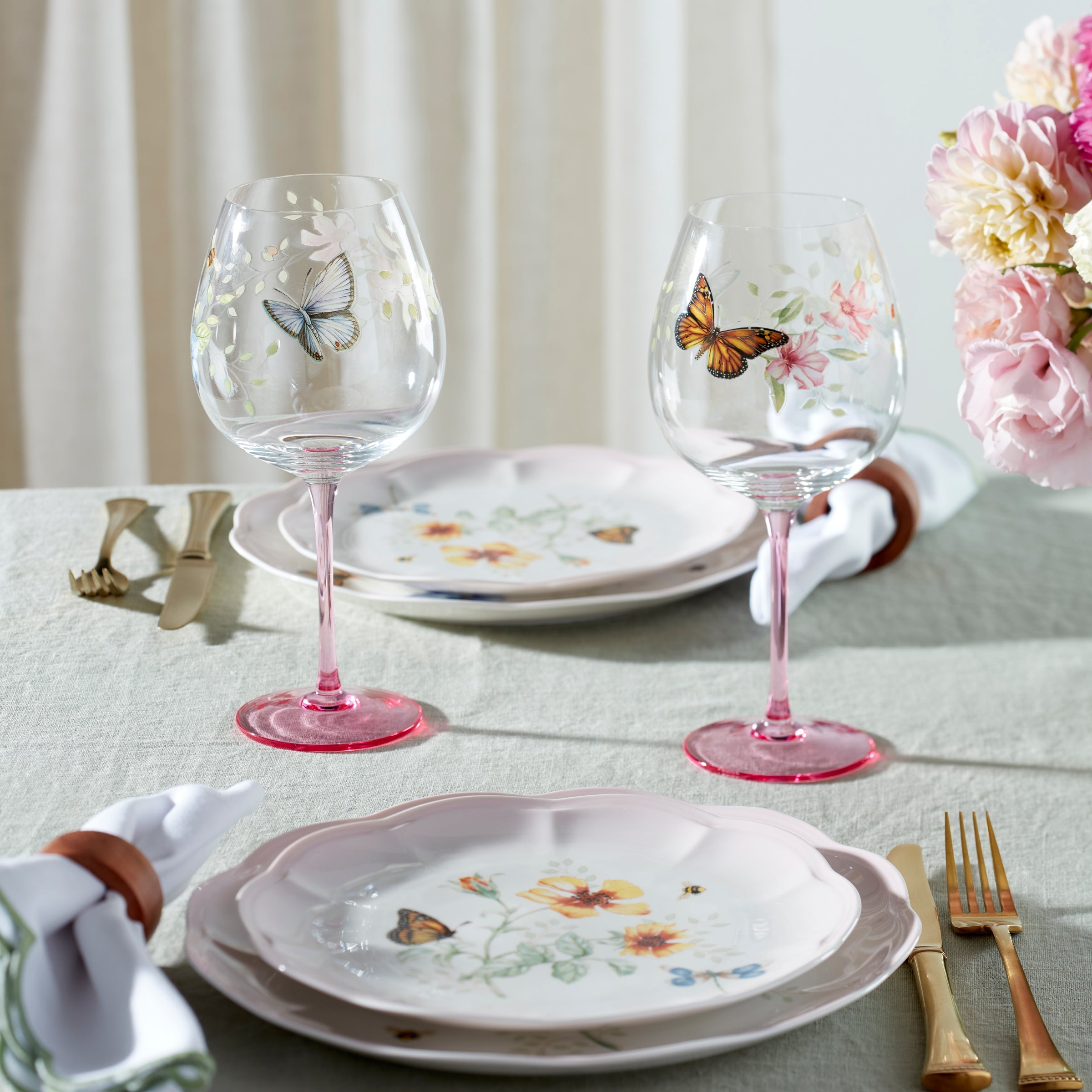 Lenox Westmore Butterfly Meadow Pink Decal Balloon, Set of 4 - Image 3