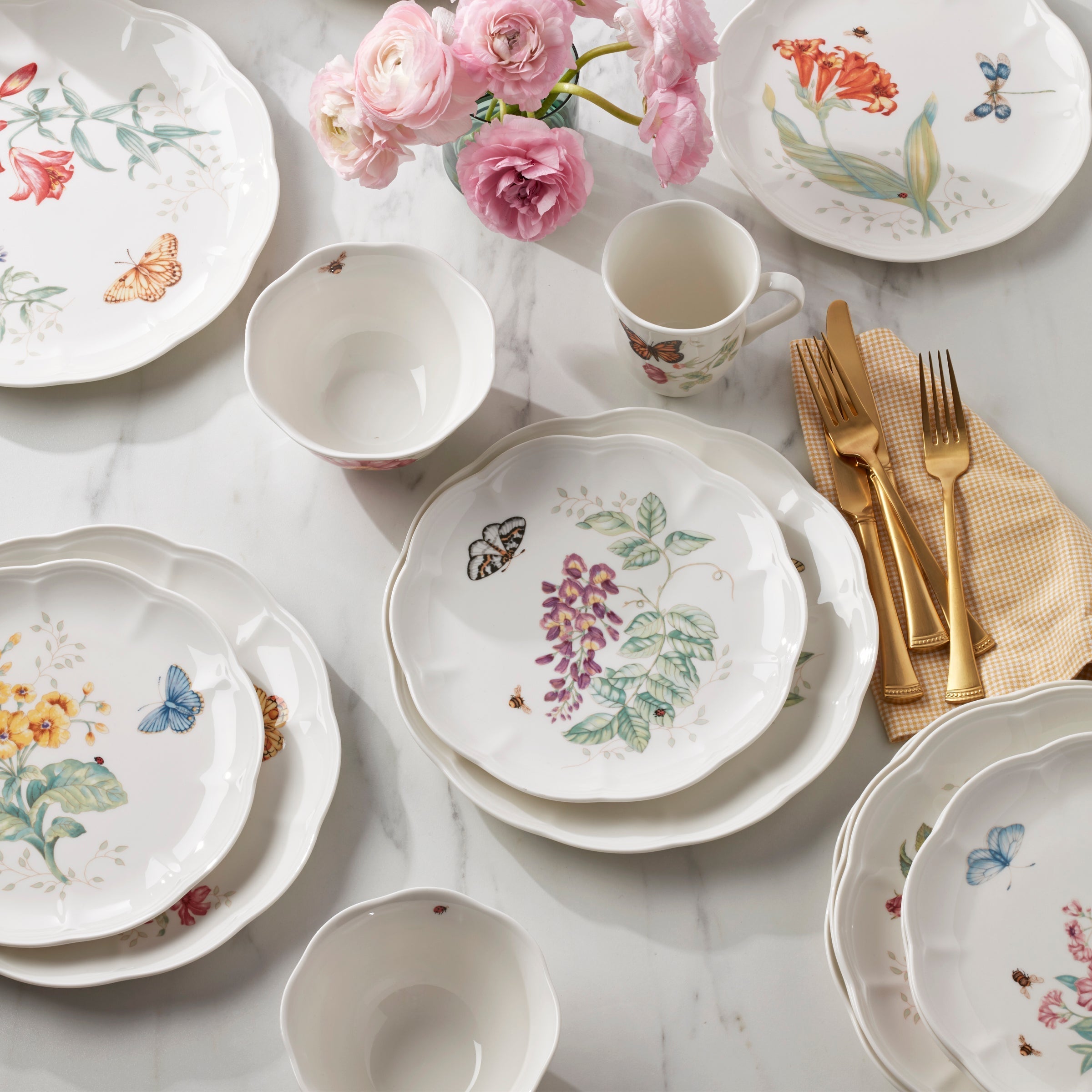 Lenox Westmore Butterfly Meadow 24-Piece Dinnerware Set - Image 6