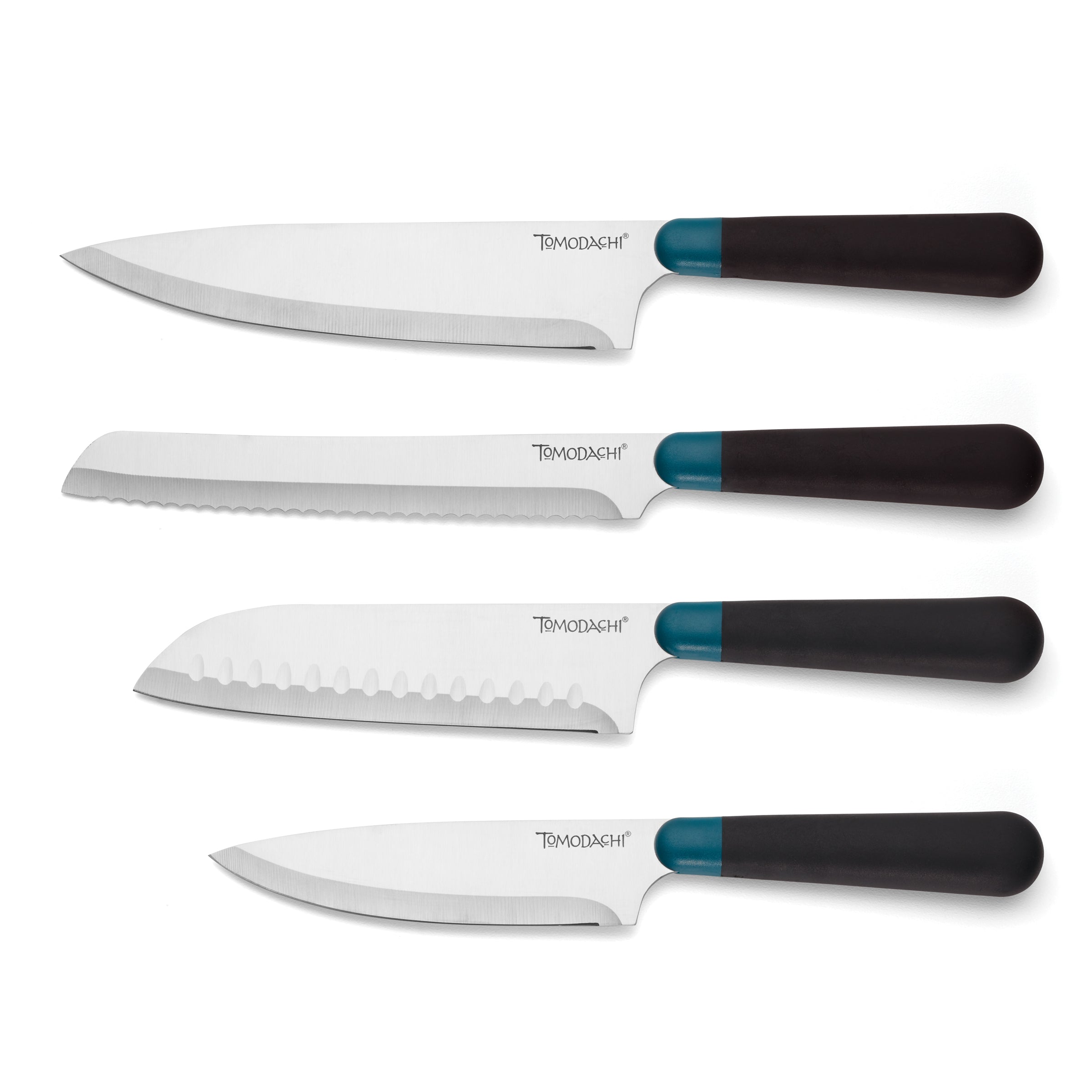 Lenox Westmore Keen Black Marble 5-Piece Bristle Cutlery Block Set - Image 3