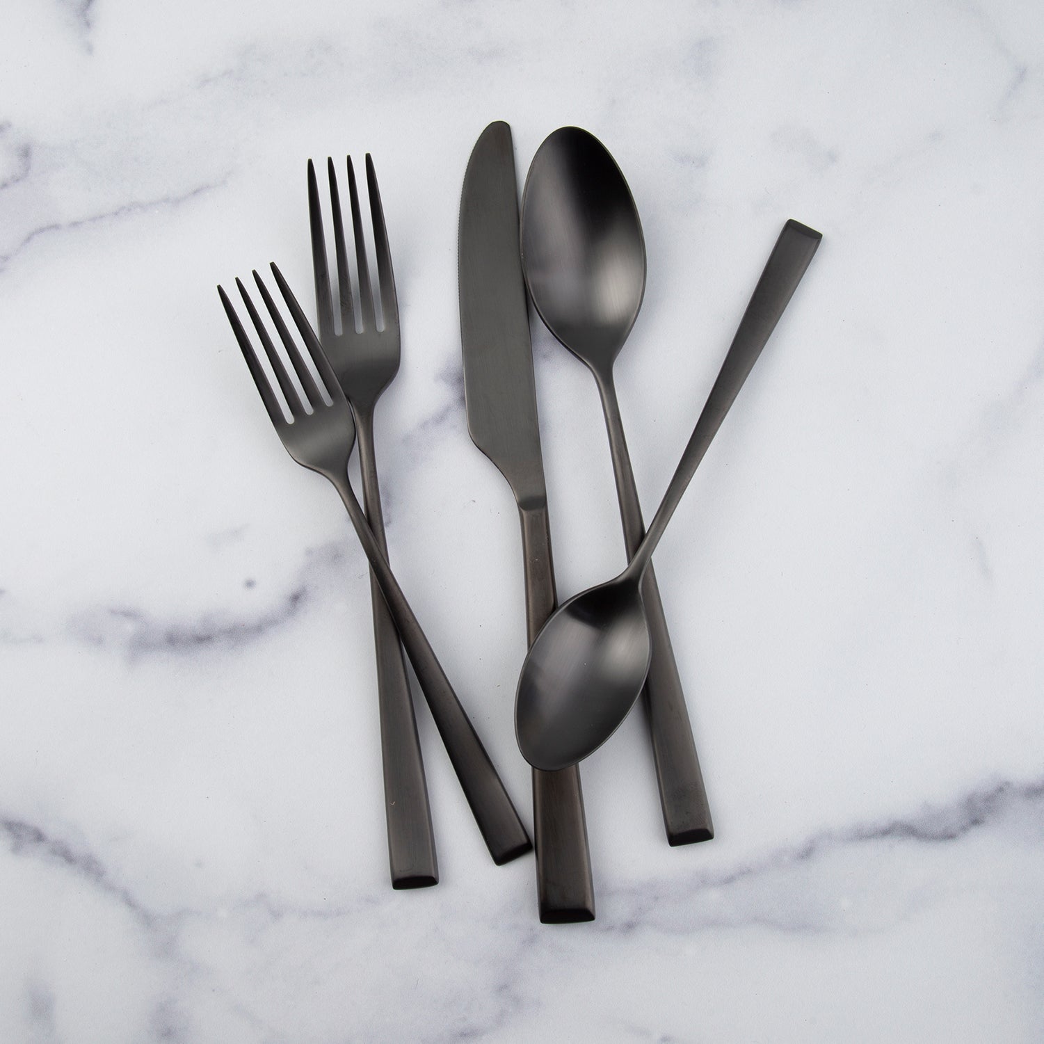 Lenox Westmore Marlise Black Satin 20-Piece Flatware Set - Image 5