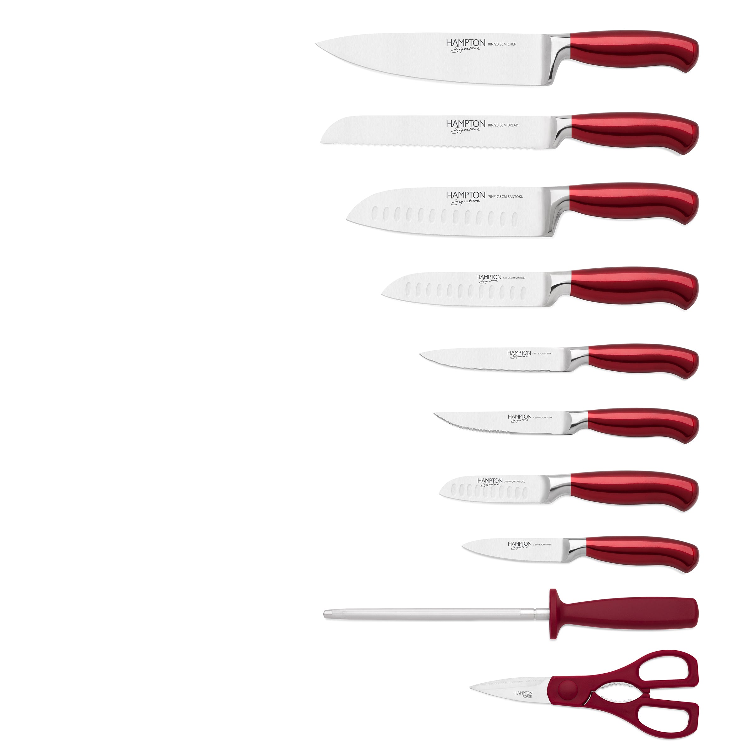 Lenox Westmore Argentum Red 14-Piece Cutlery Block Set - Image 2