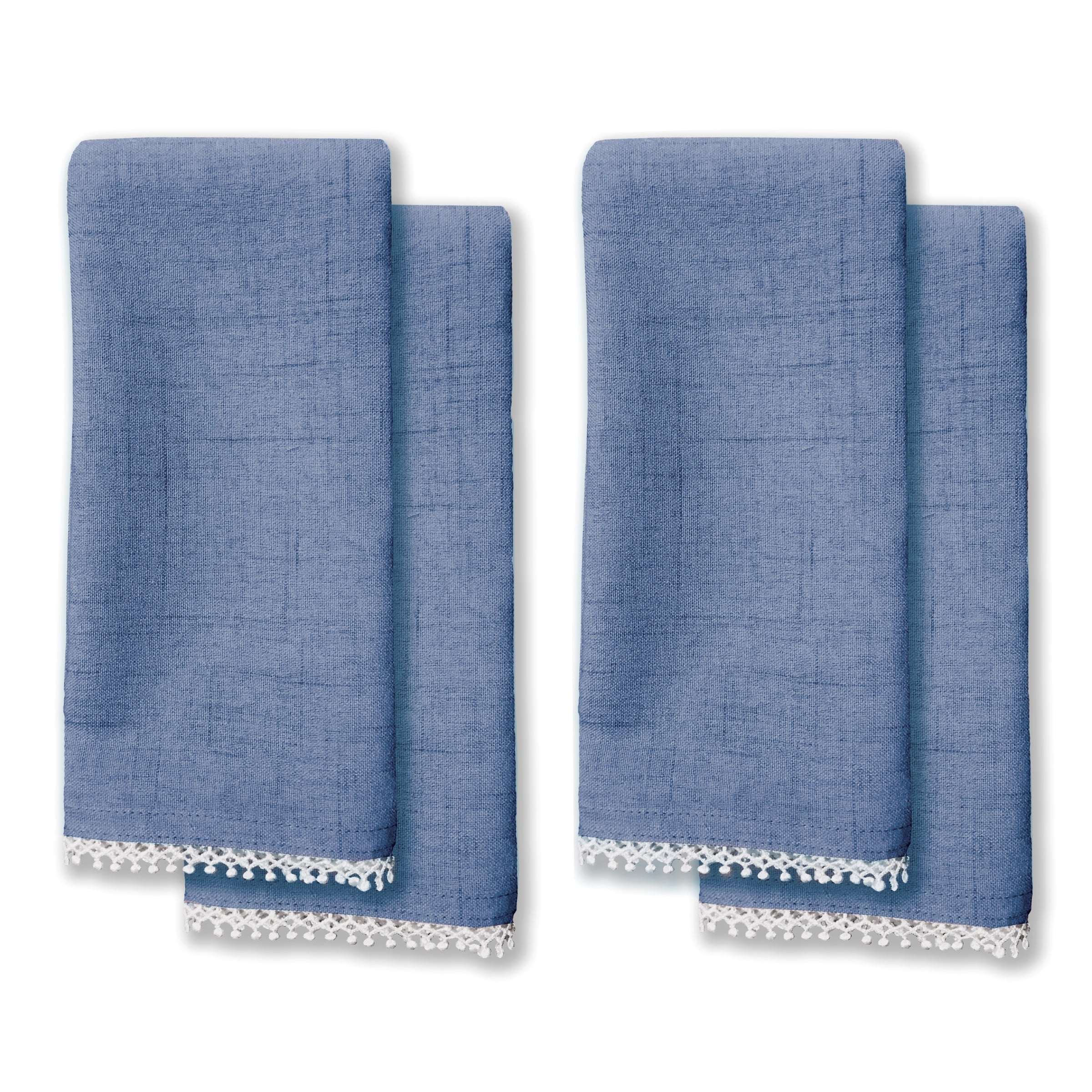 Lenox Westmore French Perle Periwinkle 19x19 Napkins, Set of 4 - Image 2