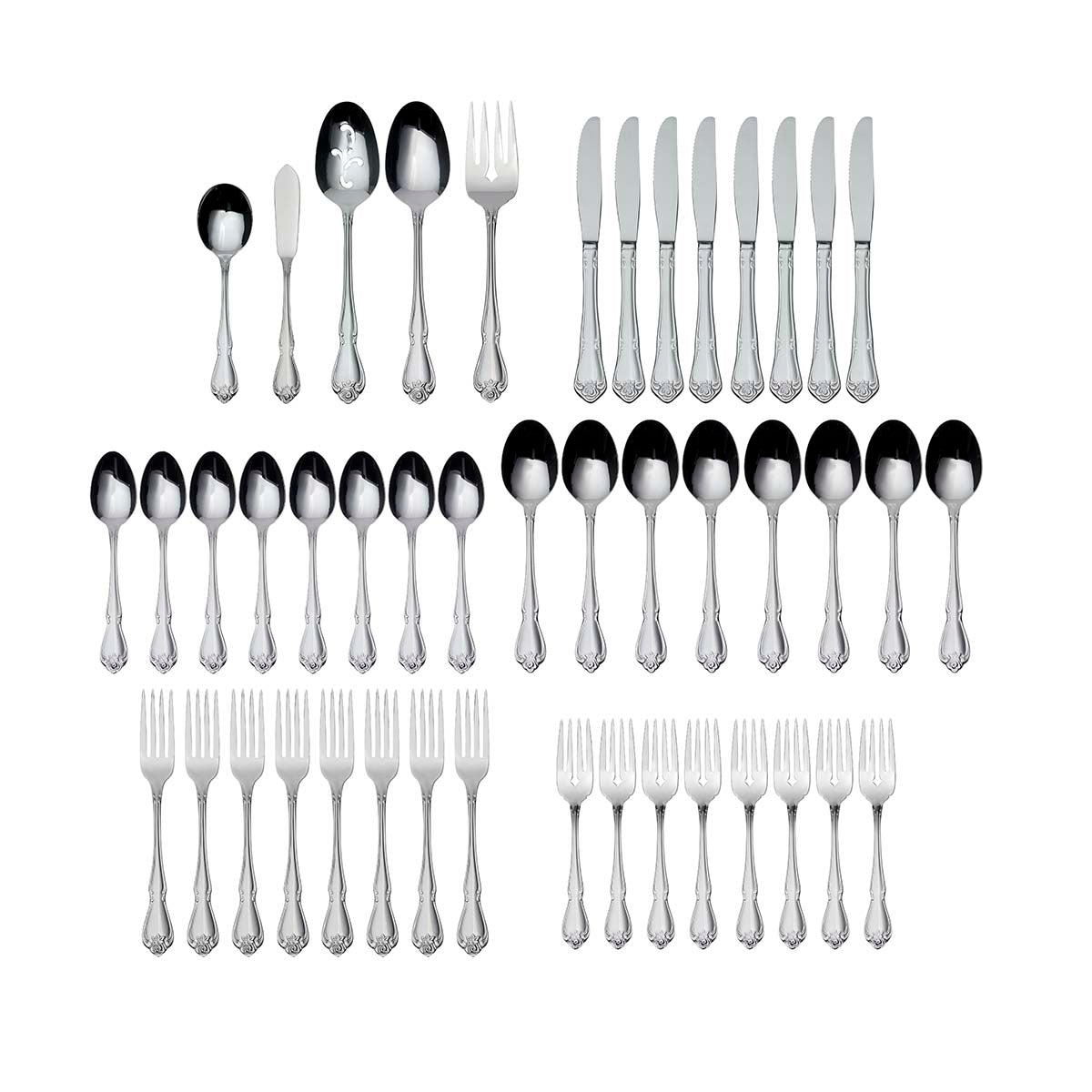 Lenox Westmore True Rose 45 Piece Everyday Flatware Set, Service For 8 - Image 3
