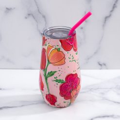 Alternative view of Lenox Westmore Floral Wine Tumbler With Straw, Set of 12