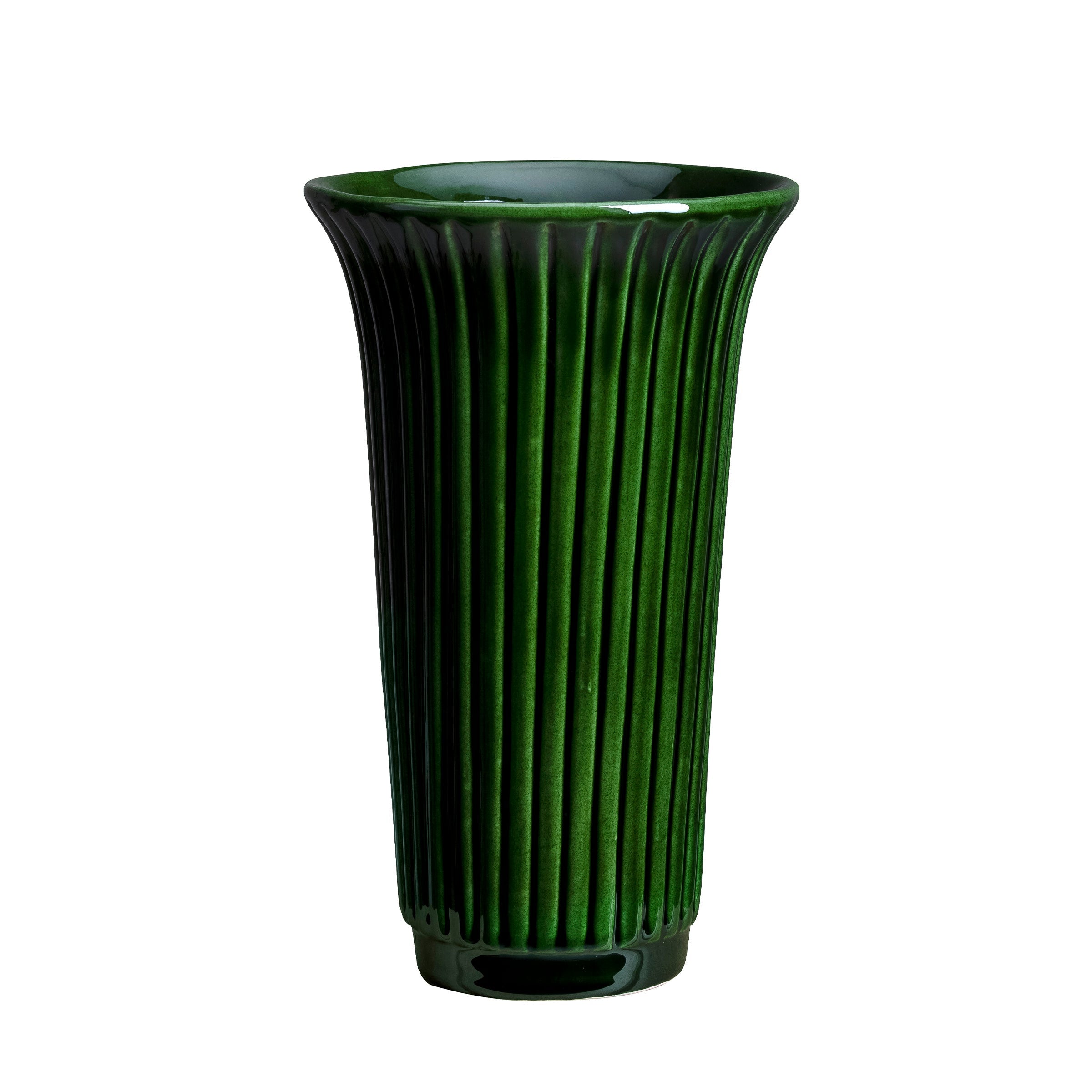 Lenox Westmore Daisy Emerald Green Glazed Vase