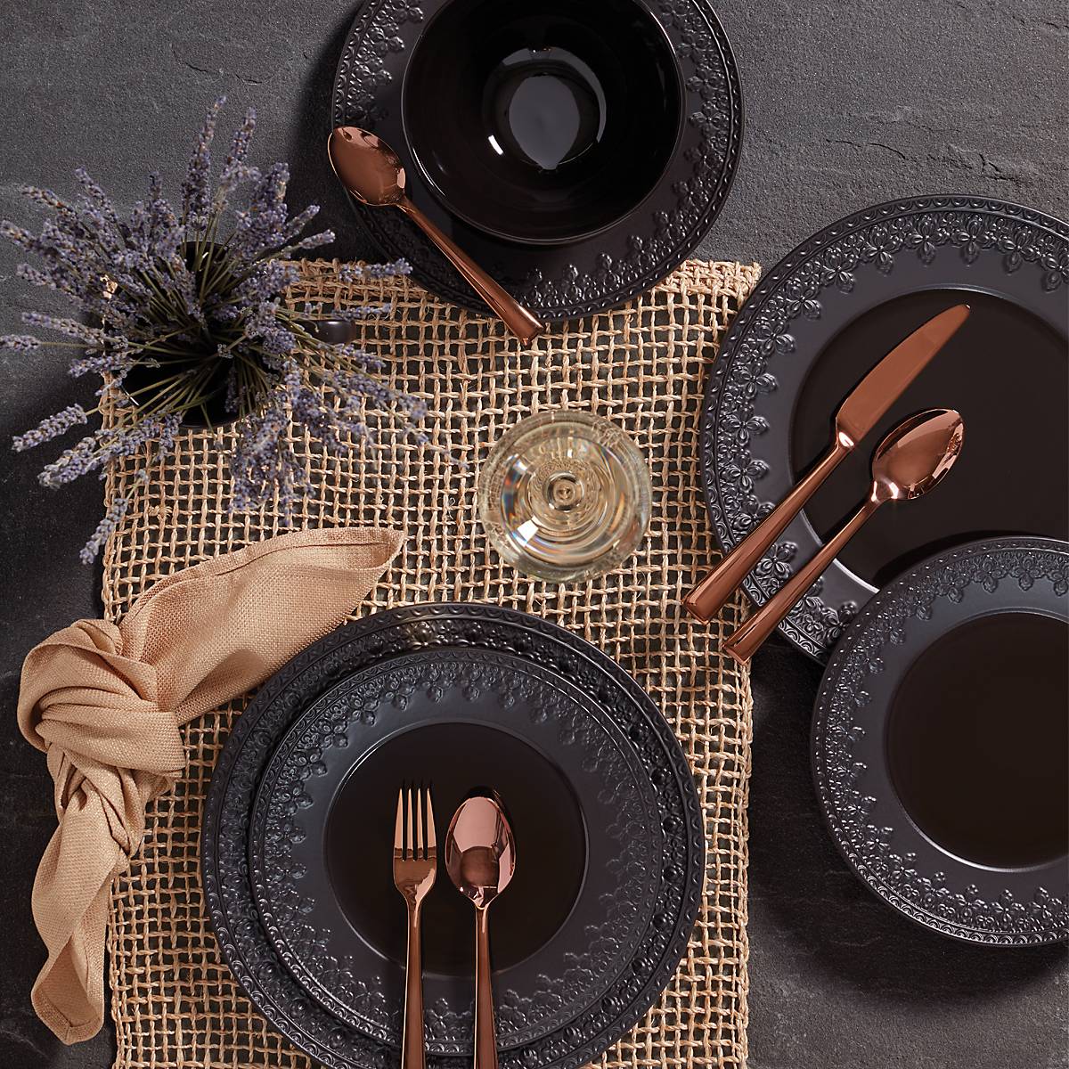 Lenox Westmore Chelse Muse Fleur Black All-Purpose Bowls, Set of 4 - Image 6