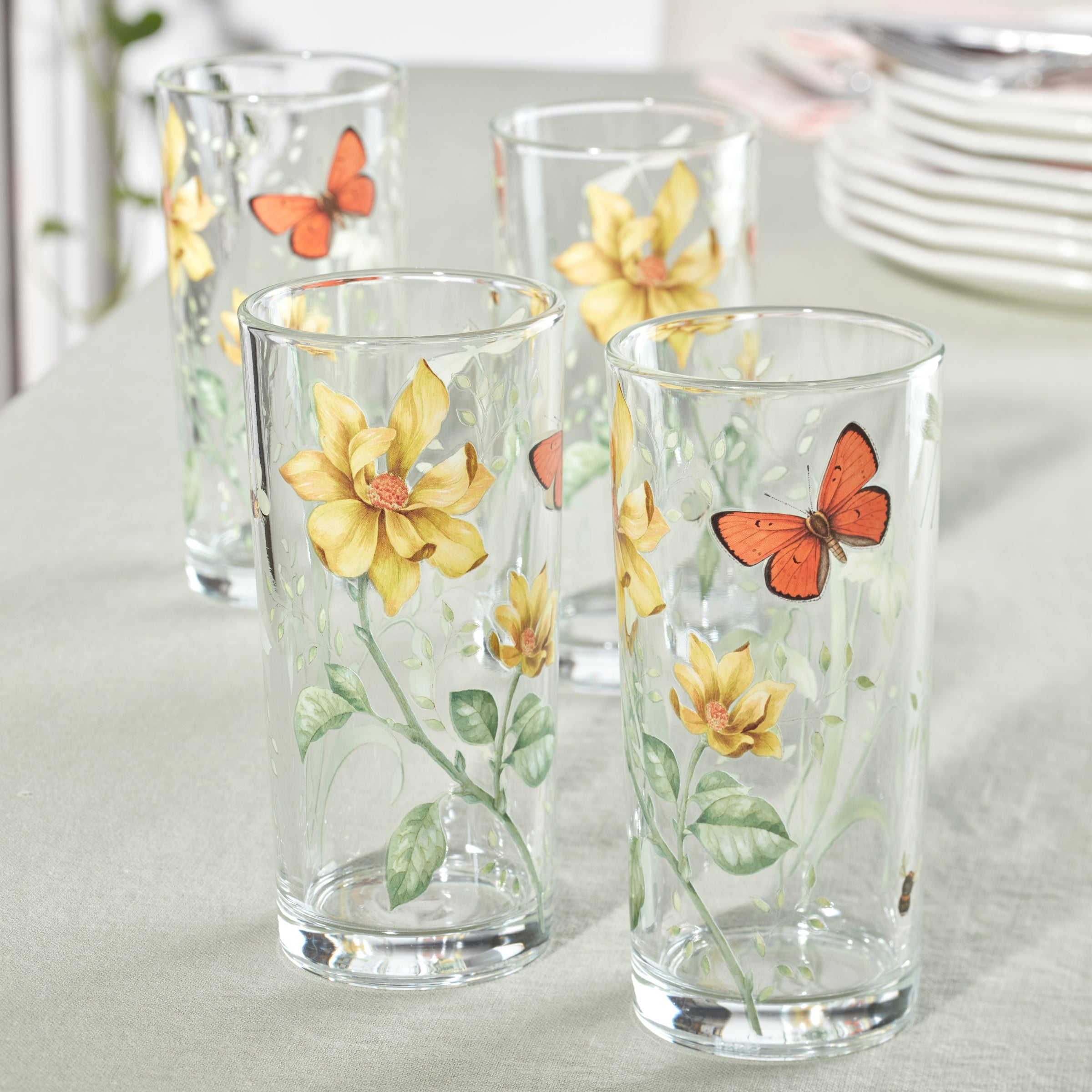 Lenox Westmore Butterfly Meadow Decal Highball, Set of 4 - Image 2
