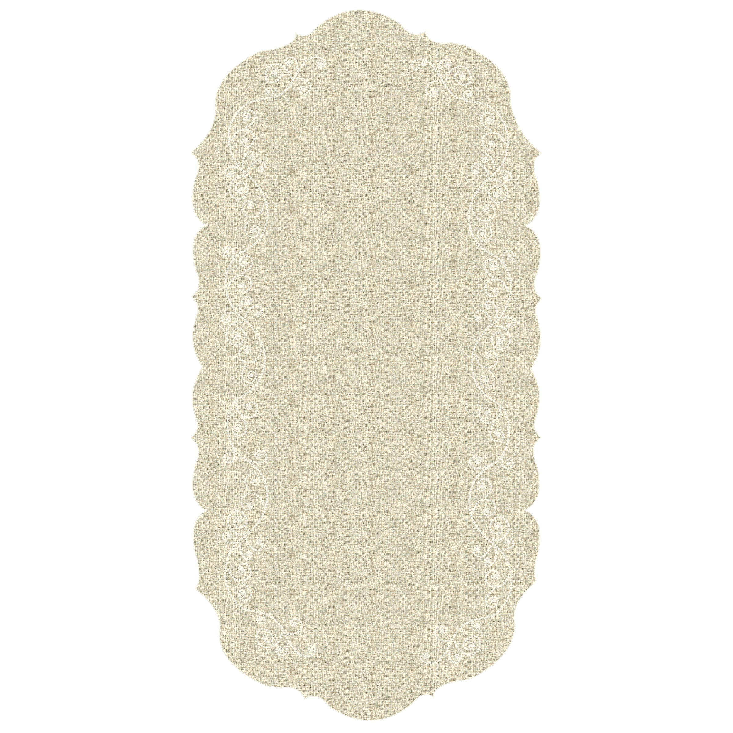 Lenox Westmore French Perle Linen Centerpiece Table Runner
