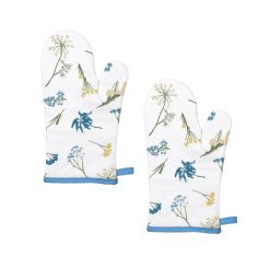 Lenox Westmore Wildflowers Allover Oven Mitts, Set of 2