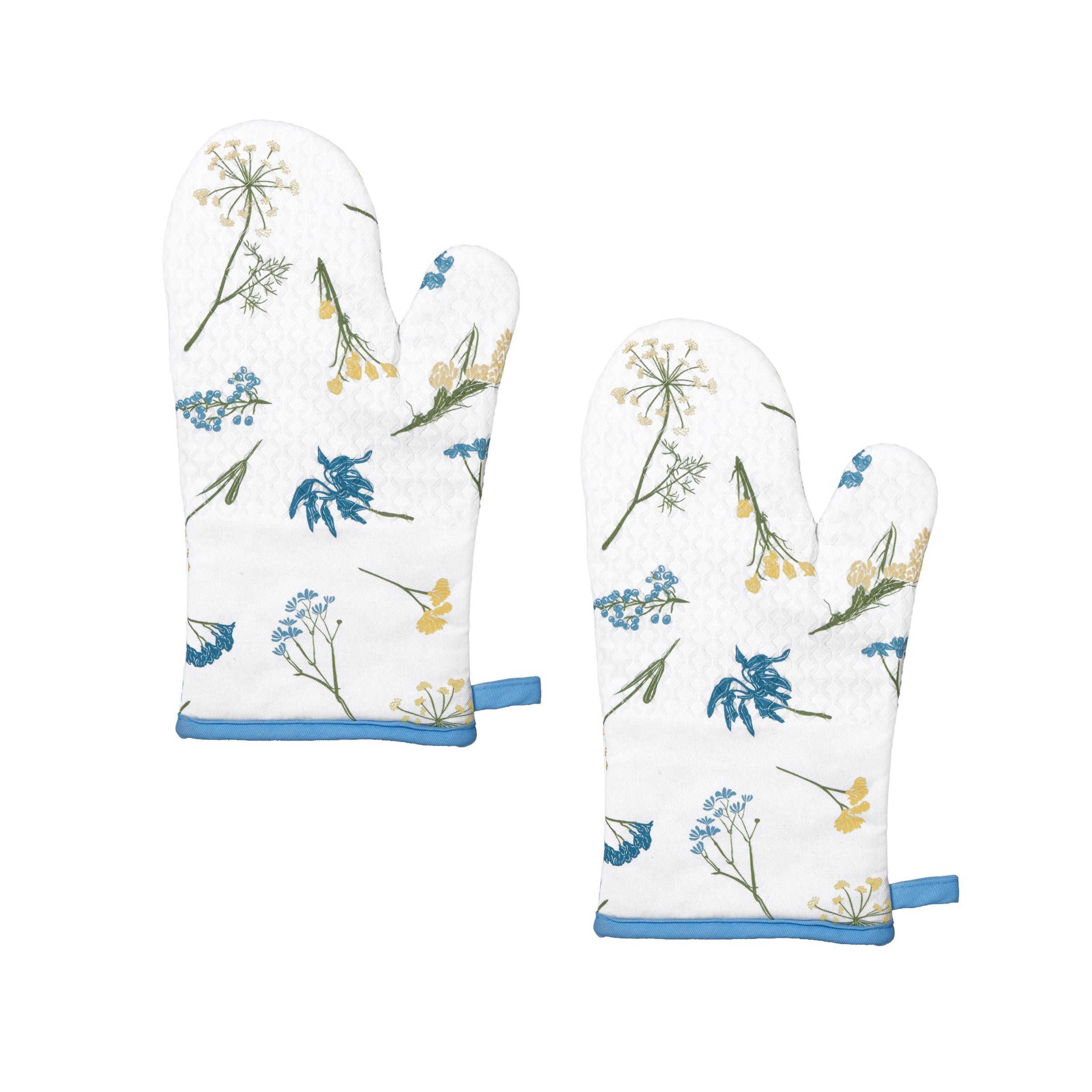 Lenox Westmore Wildflowers Allover Oven Mitts, Set of 2