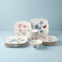 Lenox Westmore Butterfly Meadow Square 18-Piece Dinnerware Set