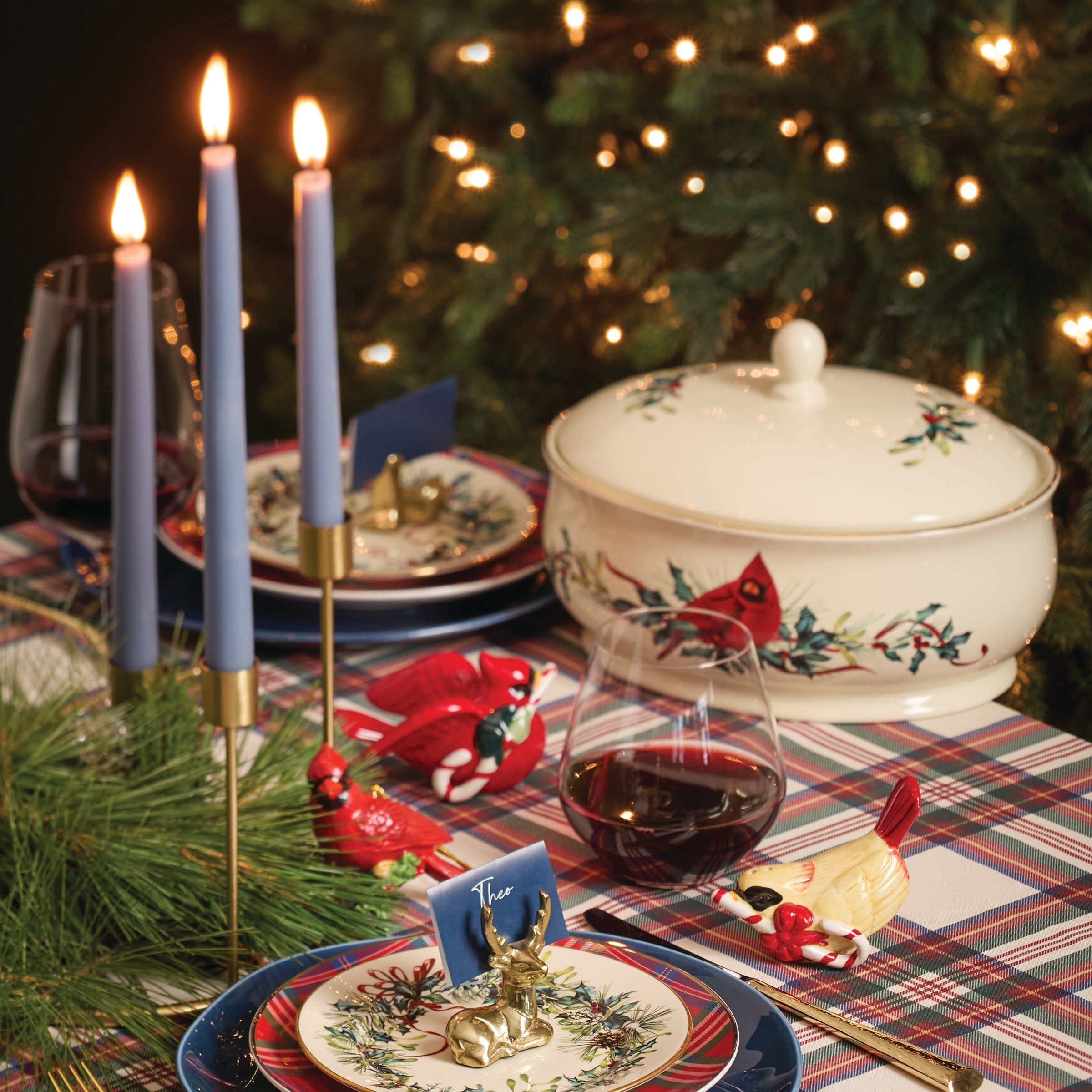 Lenox Westmore Winter Greetings 12-Piece Dinnerware Set - Image 4