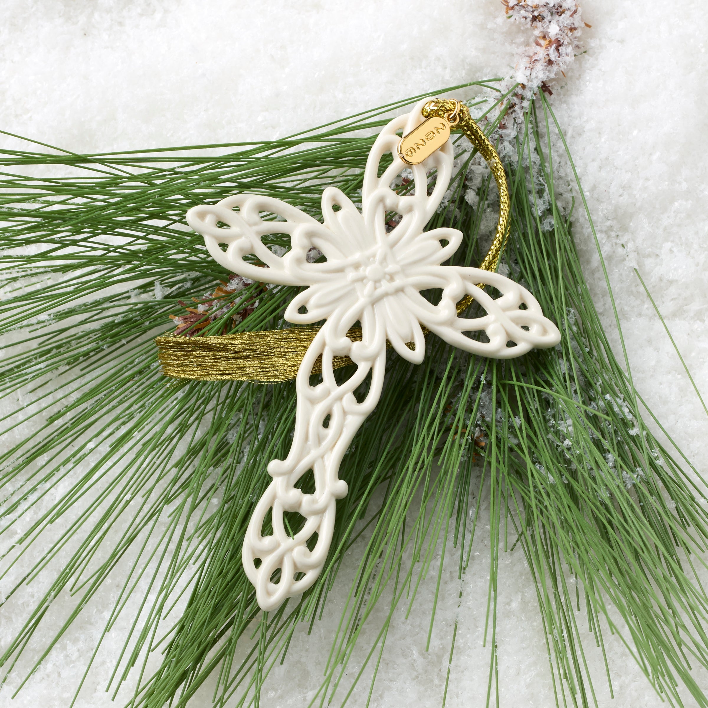 Lenox Westmore 2026 Snow Fantasies Cross Ornament - Image 2