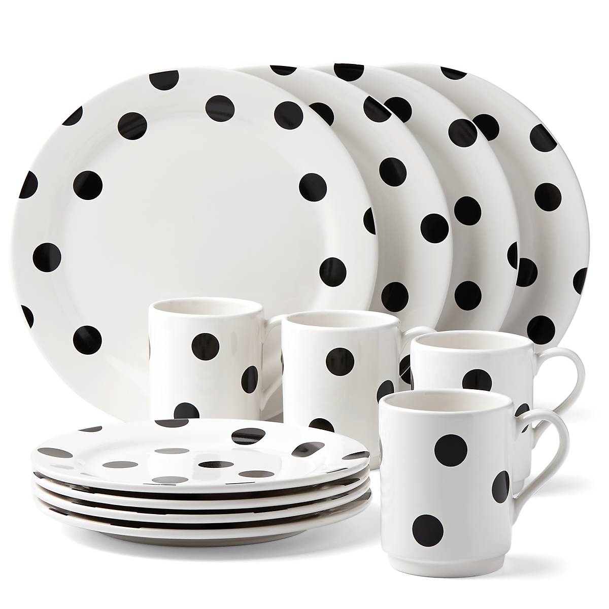 Lenox Westmore Deco Dot 12-Piece Dinnerware Set