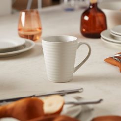 Alternative view of Lenox Westmore Ridge White Mugs, Set of 4
