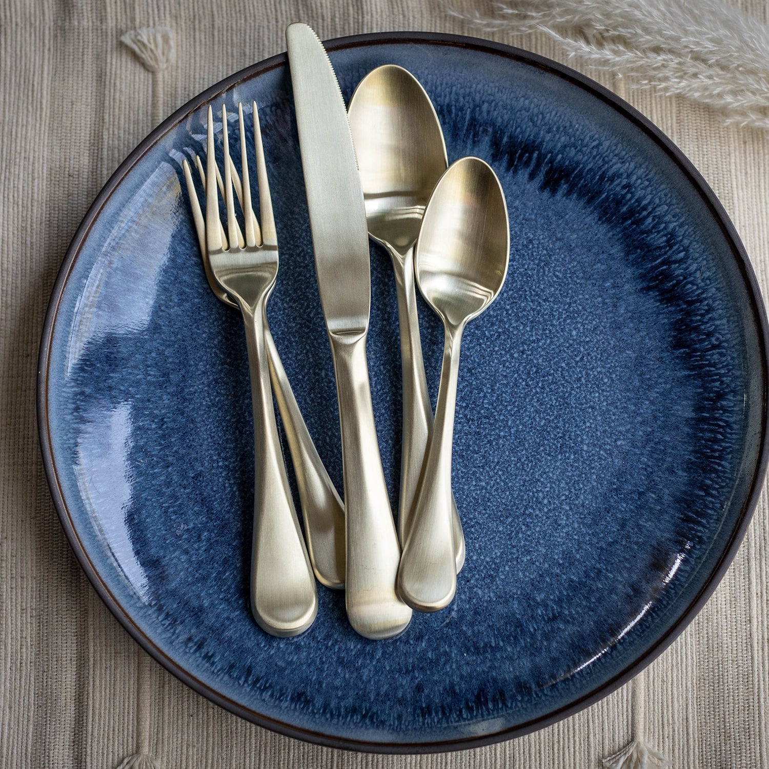 Lenox Westmore Eloquence Champagne Satin 20-Piece Flatware Set