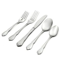 Lenox Westmore True Rose 45 Piece Everyday Flatware Set, Service For 8