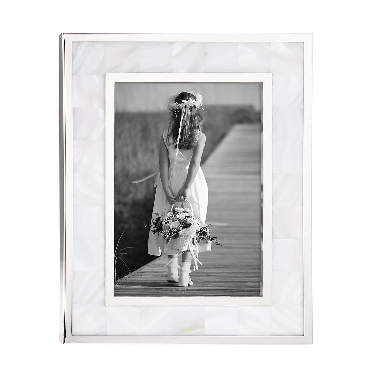 Lenox Westmore Mother Of Pearl 5x7 Photo Frame