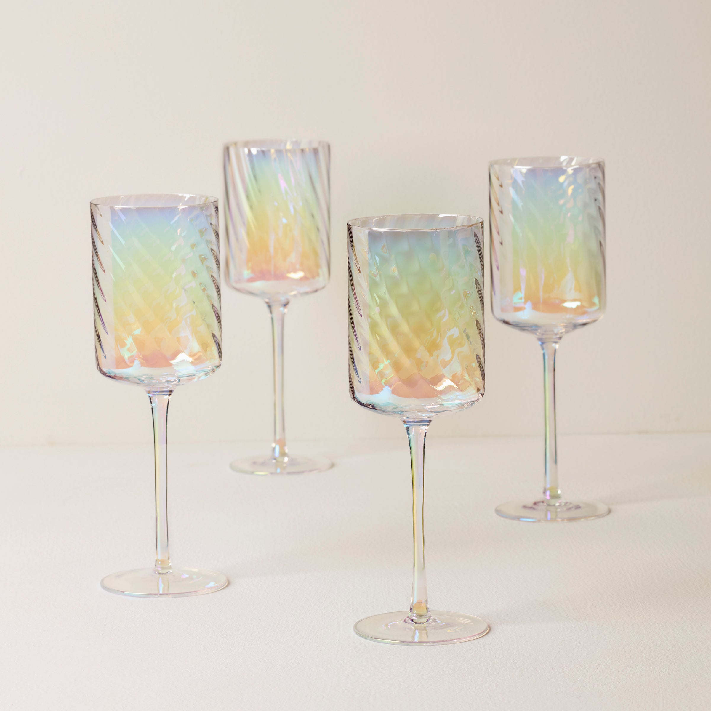Lenox Westmore Tuscany Classics Iridescent Red Wine Glasses, Set of 4
