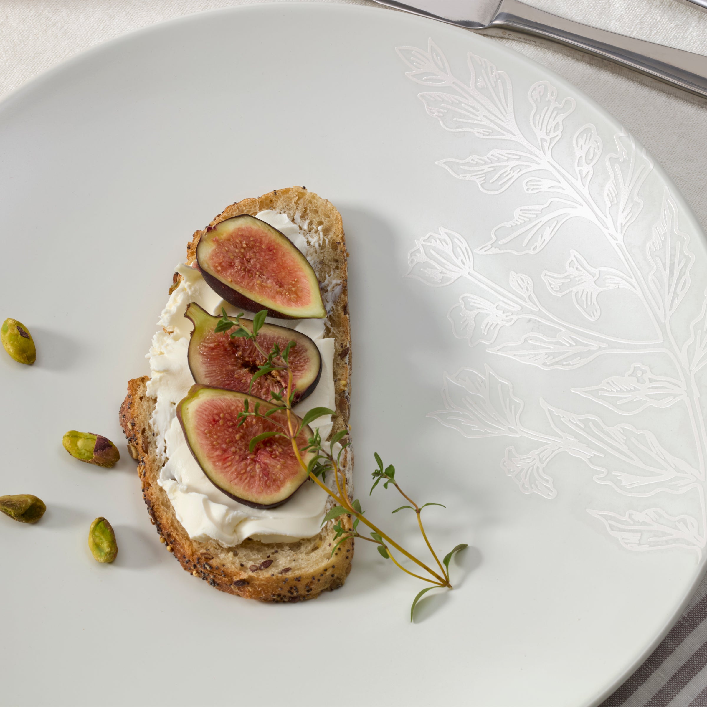 Lenox Westmore Roseto White 12-Piece Dinnerware Set - Image 4