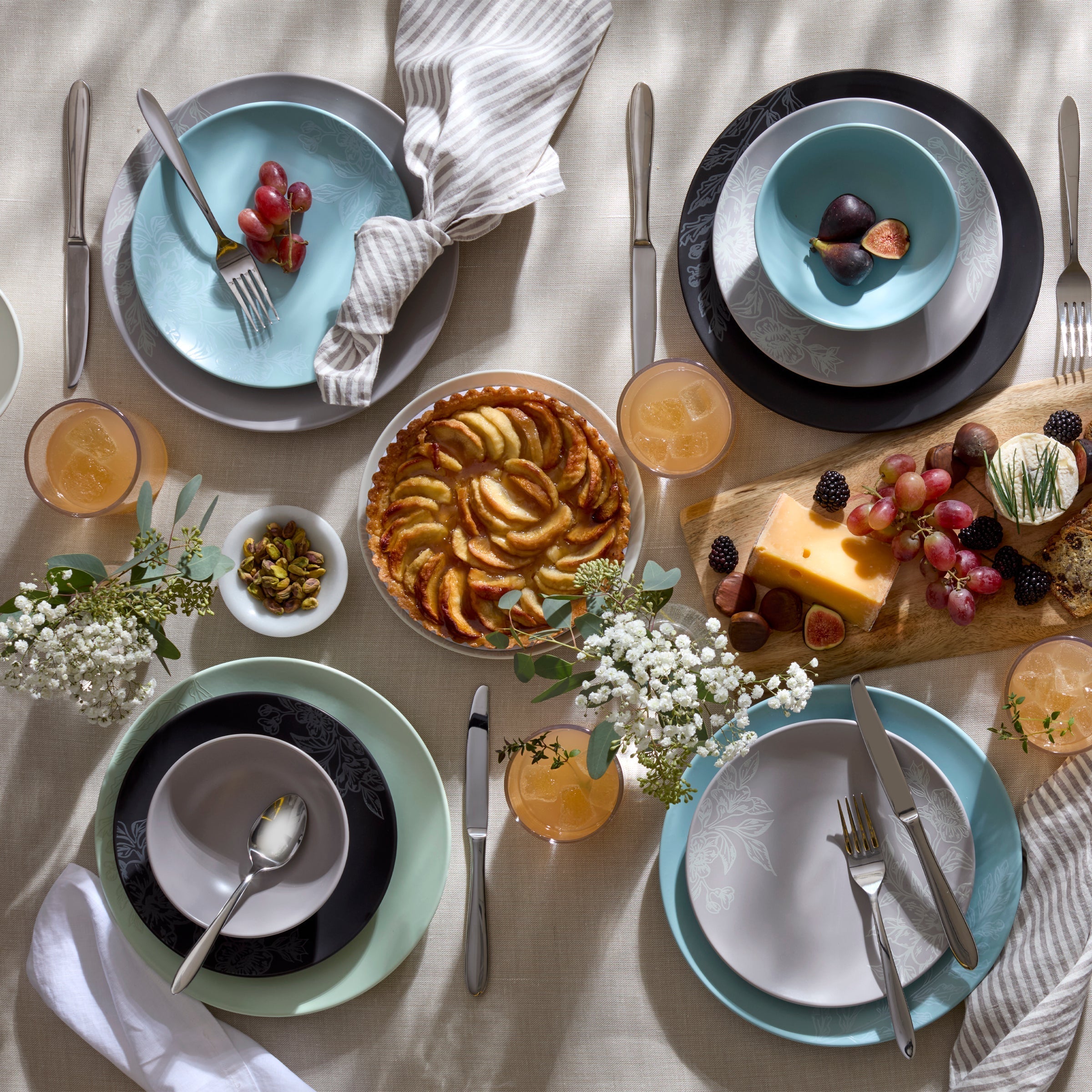 Lenox Westmore Roseto Soft Sage 12-Piece Dinnerware Set - Image 7
