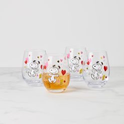 Alternative view of Lenox Westmore Snoopy Valentine's Day Tumblers, Set of 4