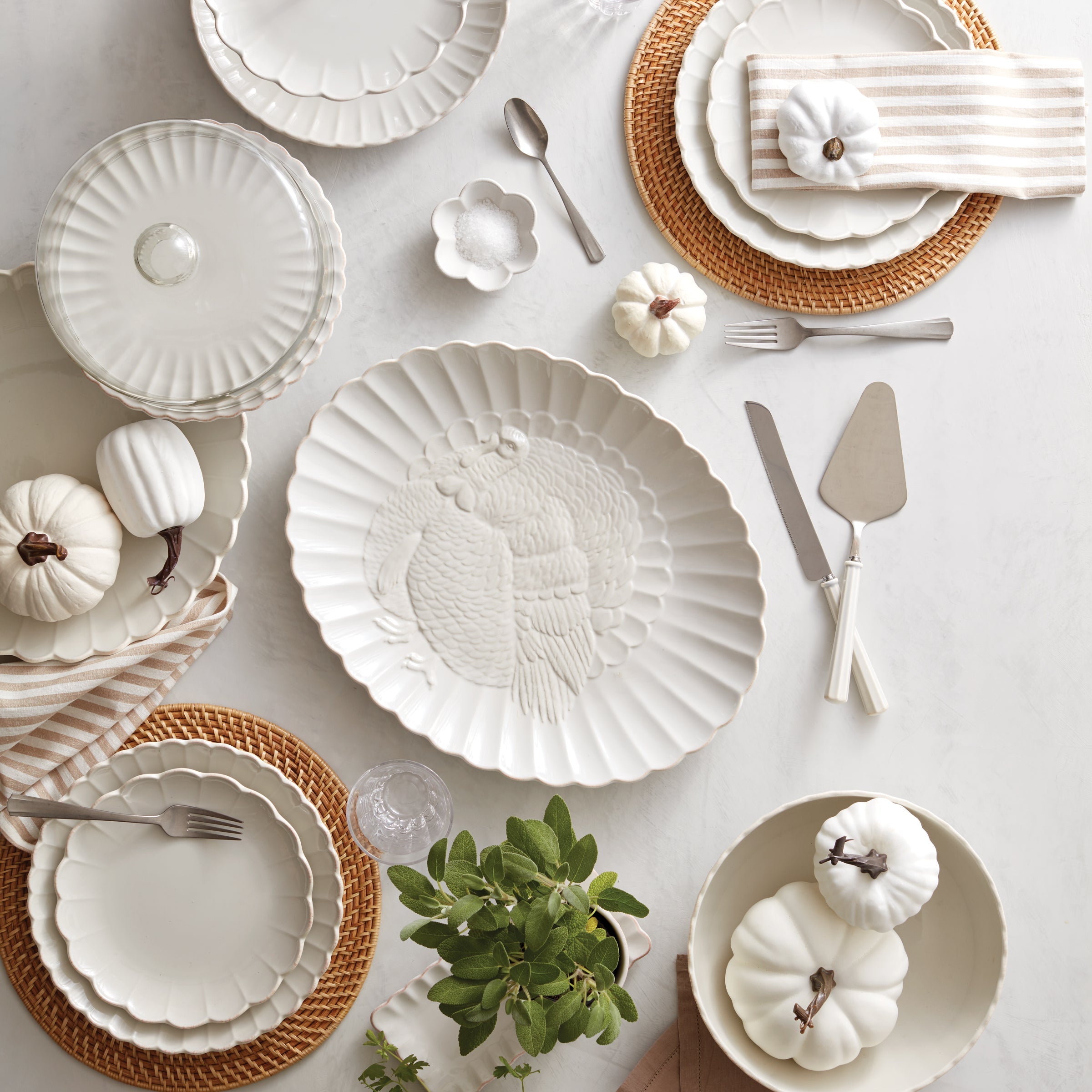 Lenox Westmore French Perle Scallop White Serving Bowl - Image 2