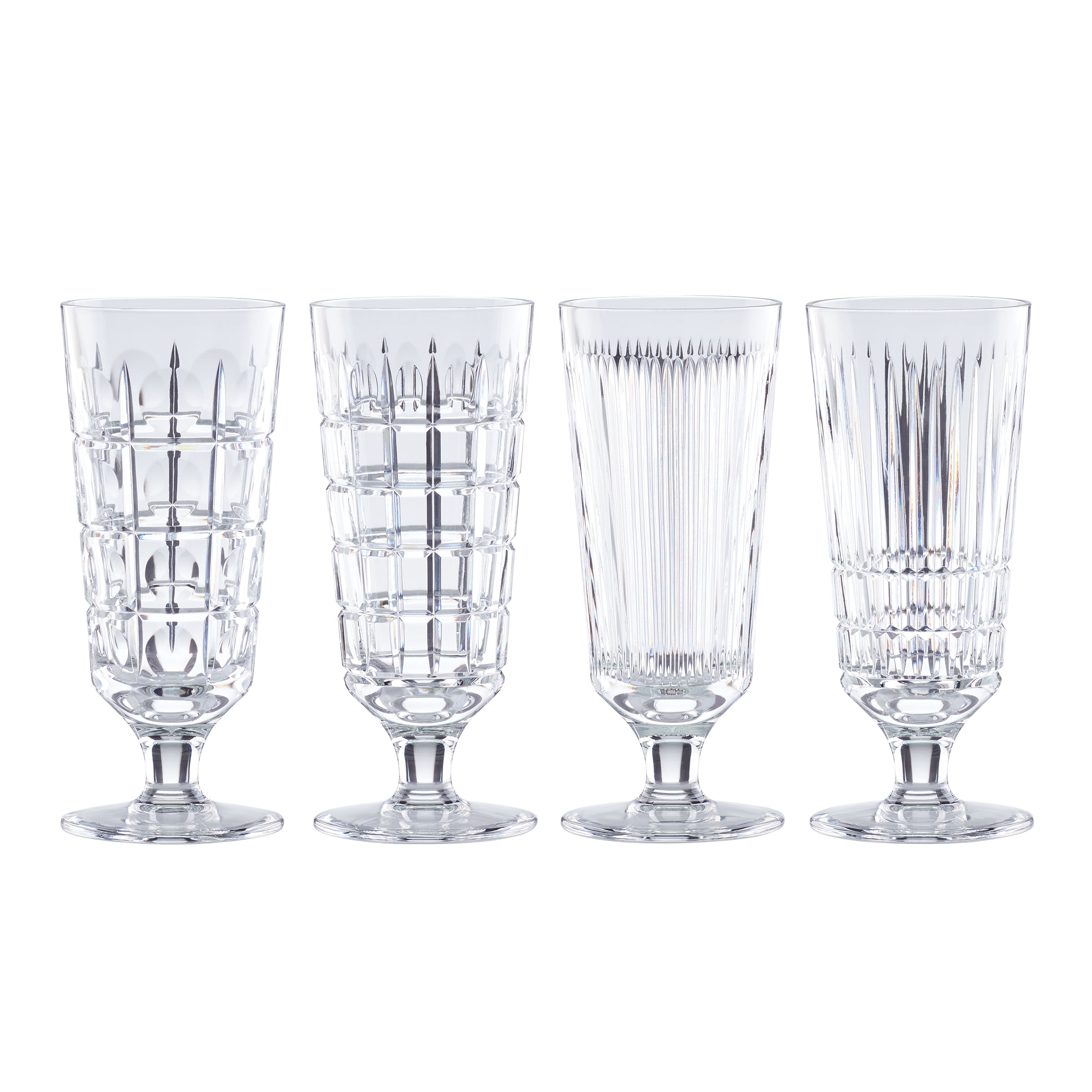 Lenox Westmore New Vintage Crystal Iced Beverage Glasses, Set of 4