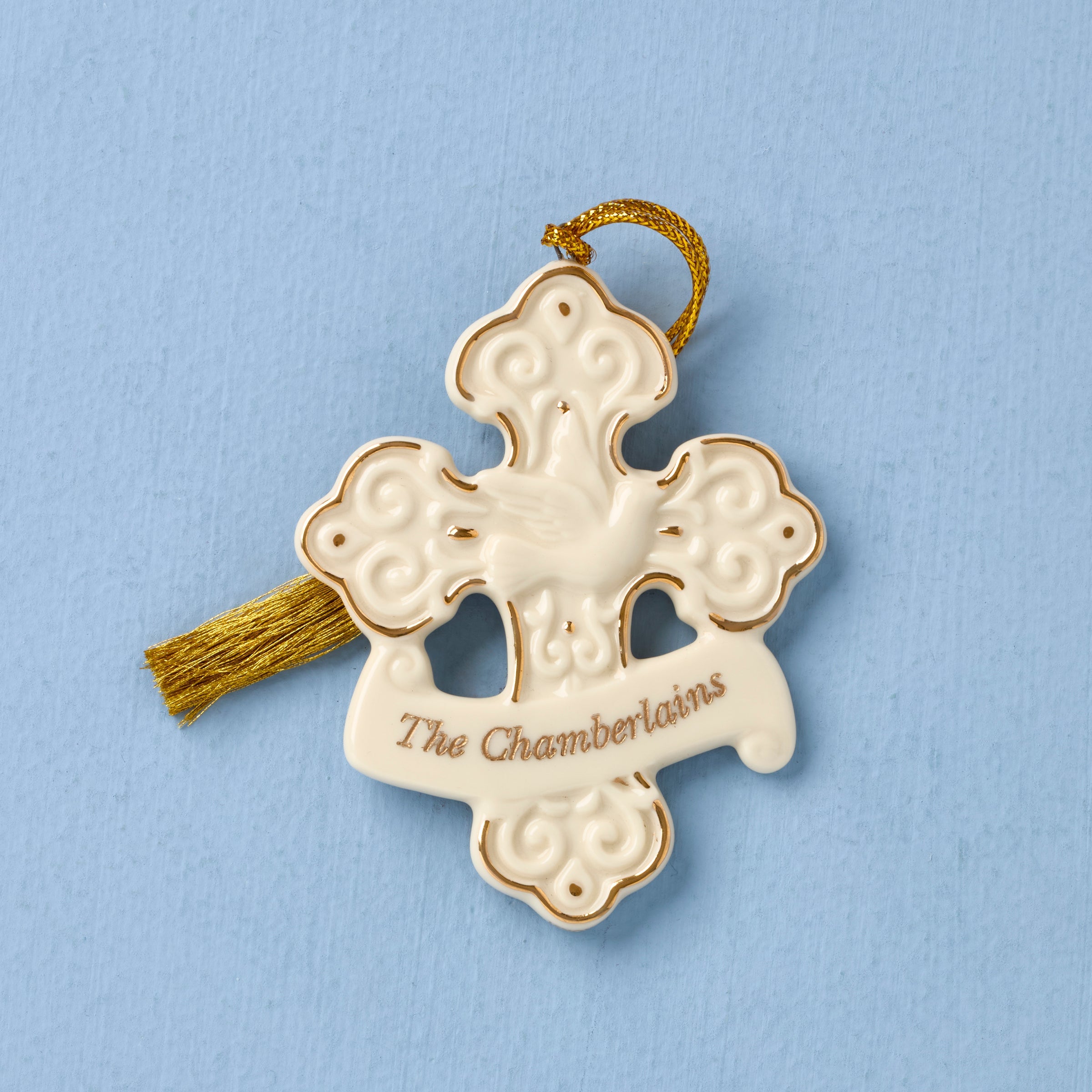 Lenox Westmore Personalized My Family Cross Ornament